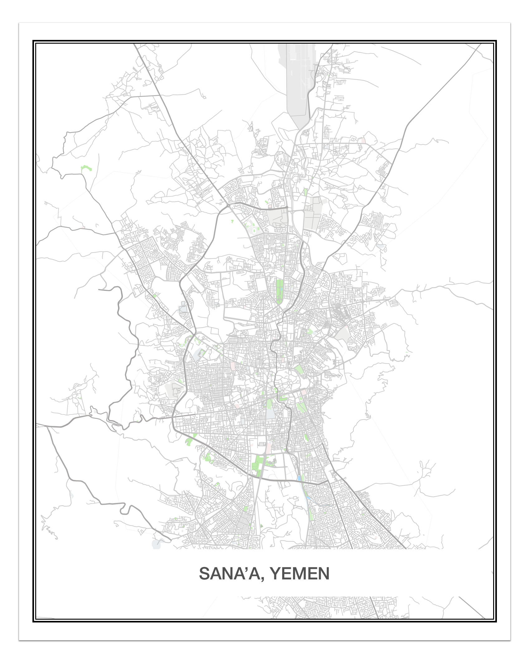 Map of Sana'a [1600 x 2000] | Scrolller