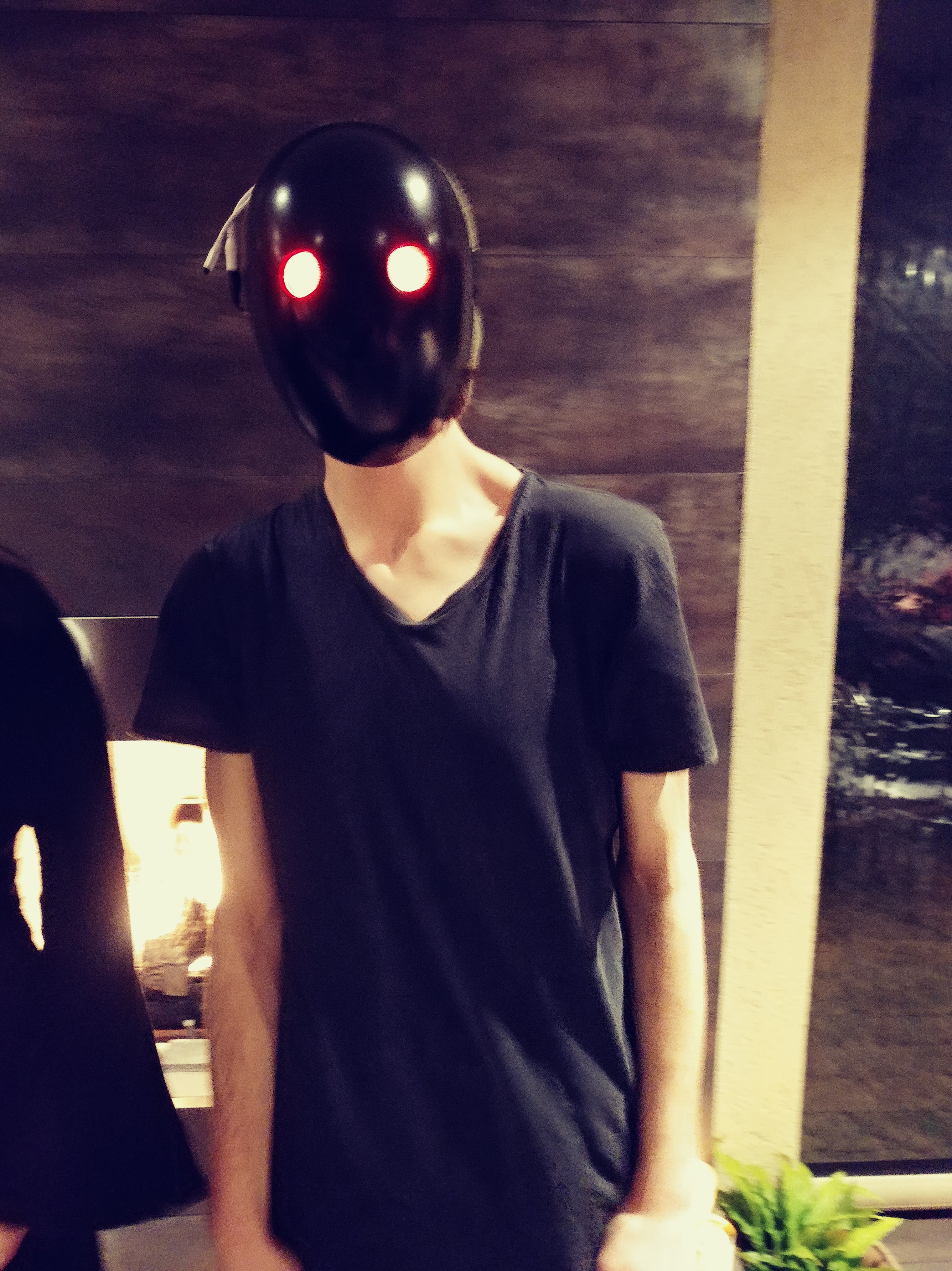 Mask i built, inspired by french electronic musician 'Danger'. Can see ...