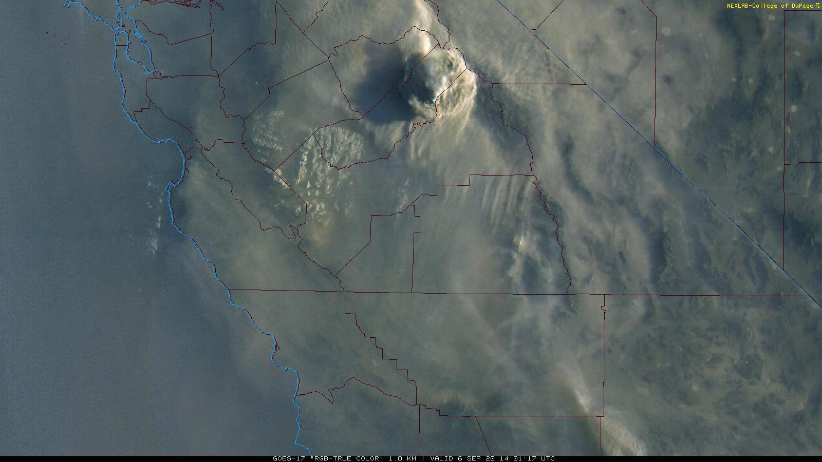 Massive Smoke Plume From The Creek Fire, Currently At 36,000 Acres W/ 0 ...