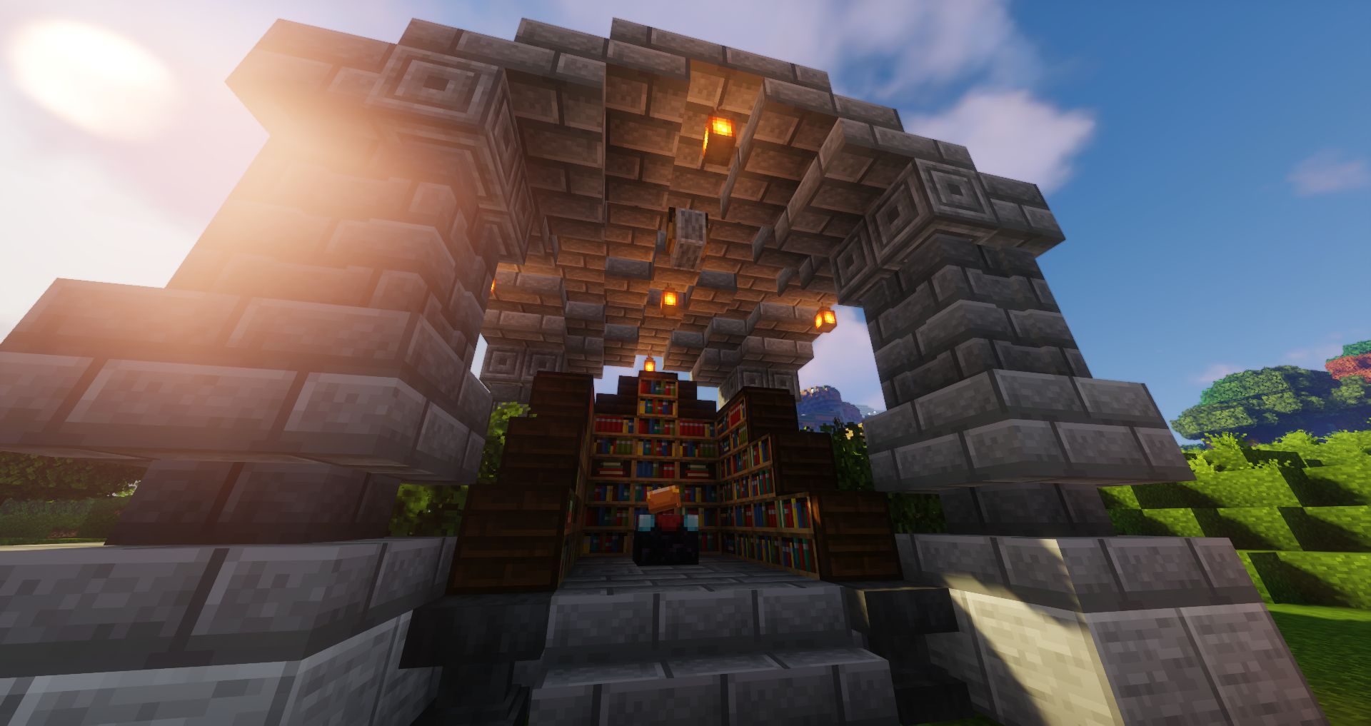 Minecraft Enchantment room I Built! (Design Linked In The Comments