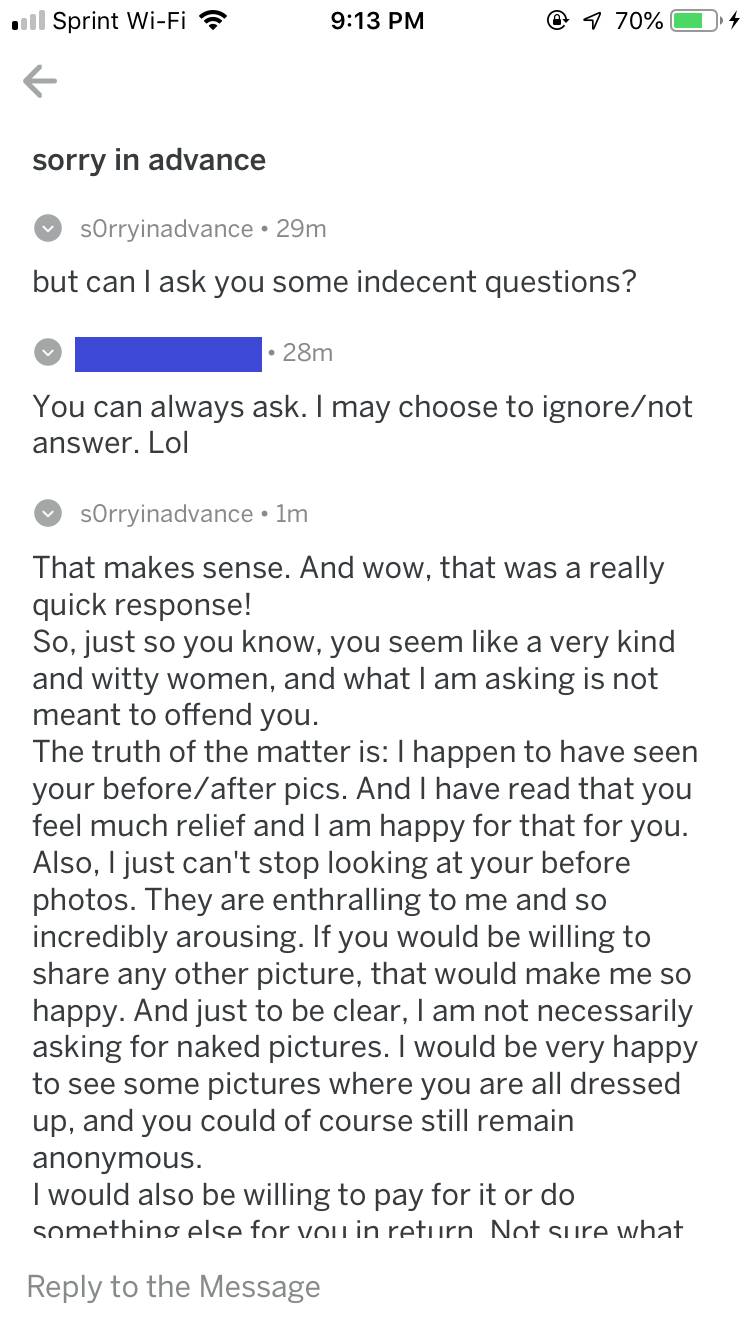 [Mod Post] CREEP ALERT + we are starting a creep list that will go in ...