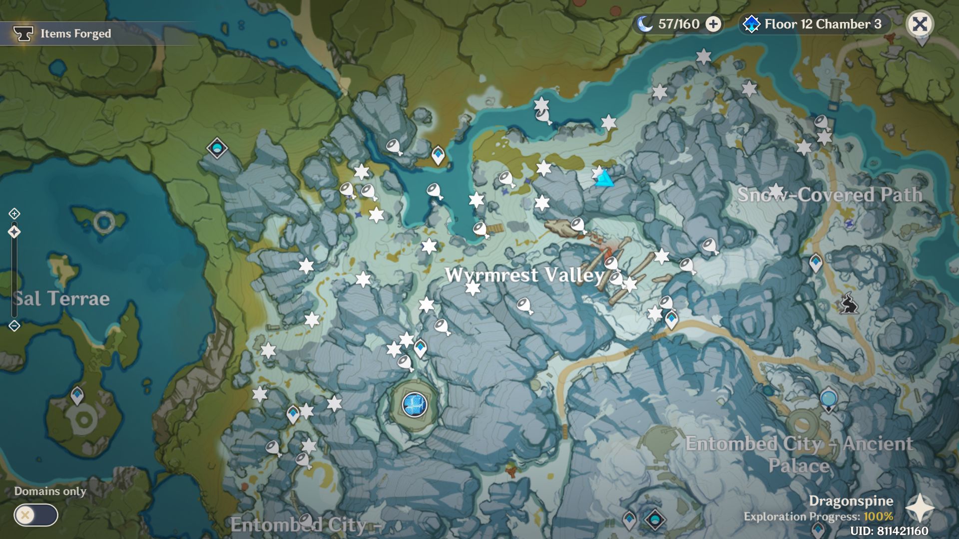 Moonchase Charm/Chest location in Dragonspine Scrolller