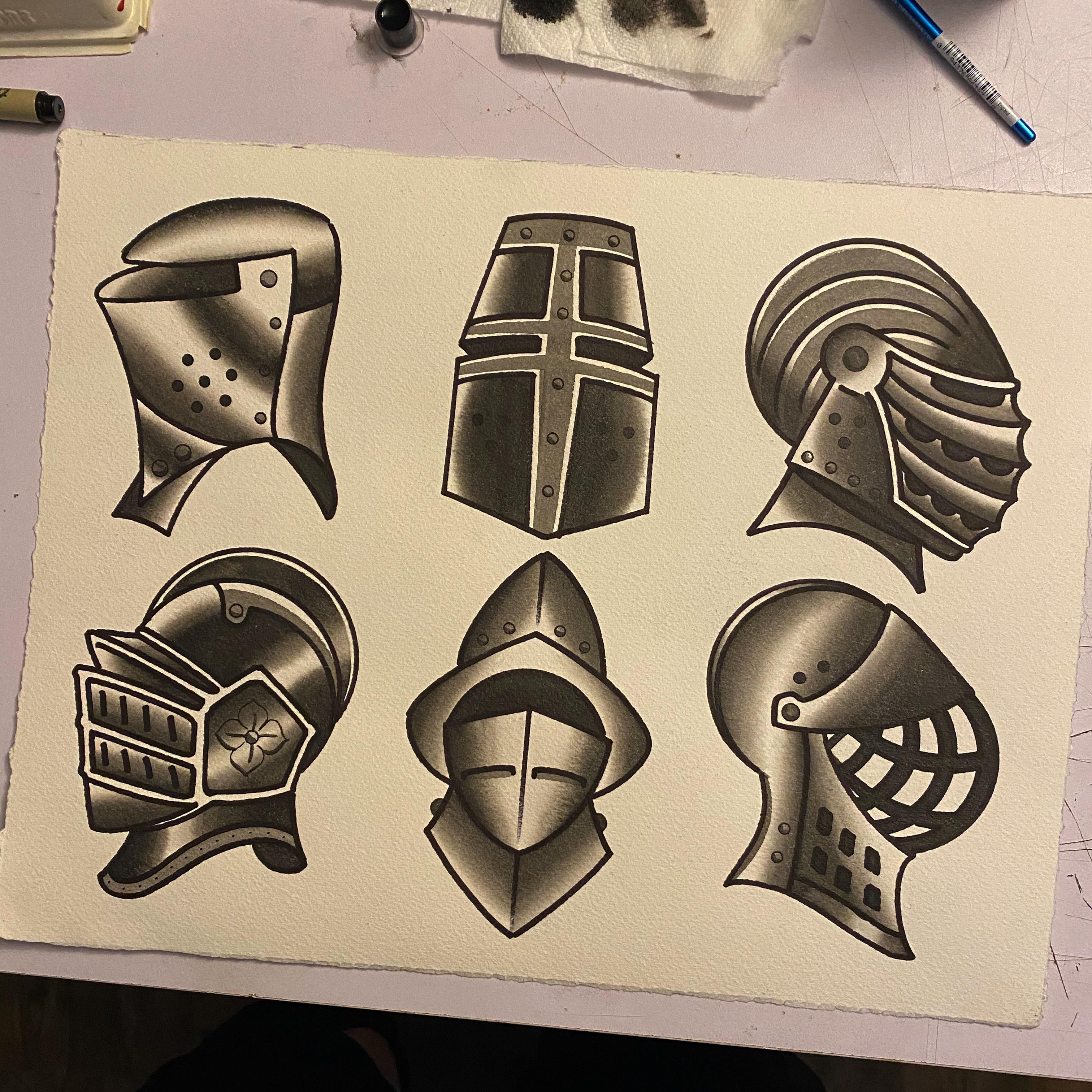 More dark souls/bloodborne inspired tattoo flash. | Scrolller
