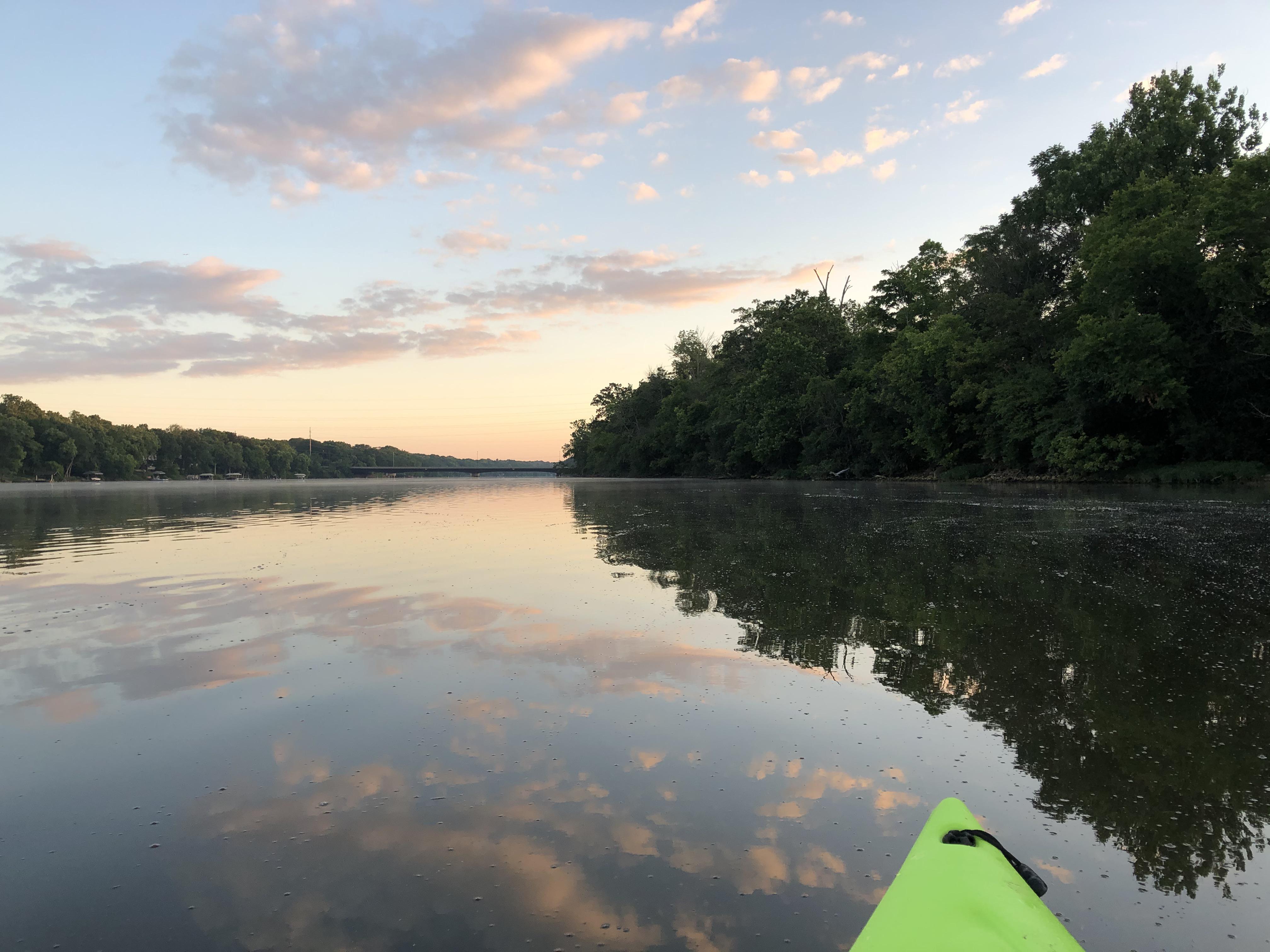 Mornings are the best time to kayak Scrolller