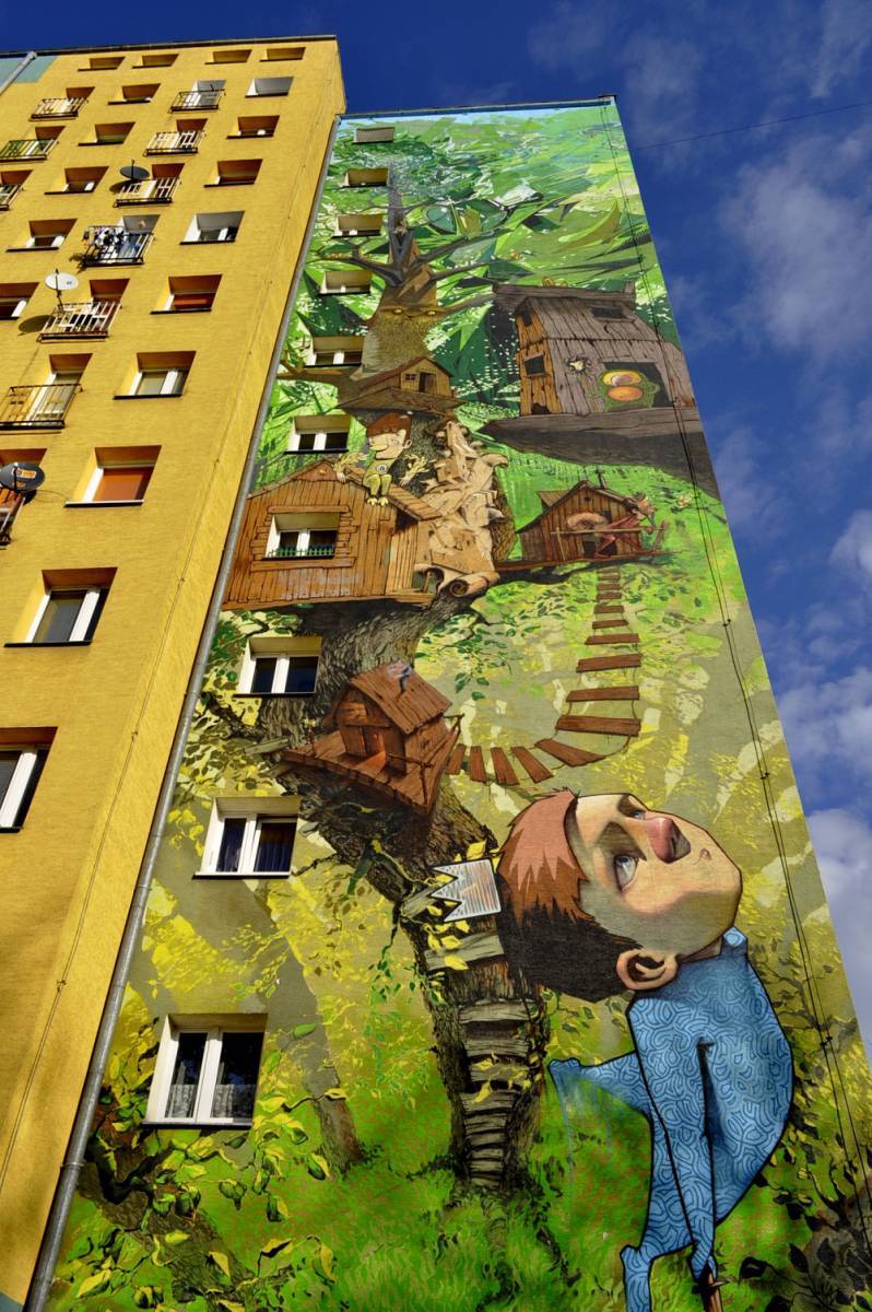 Mural Peter Pan, Bydgoszcz, Poland | Scrolller