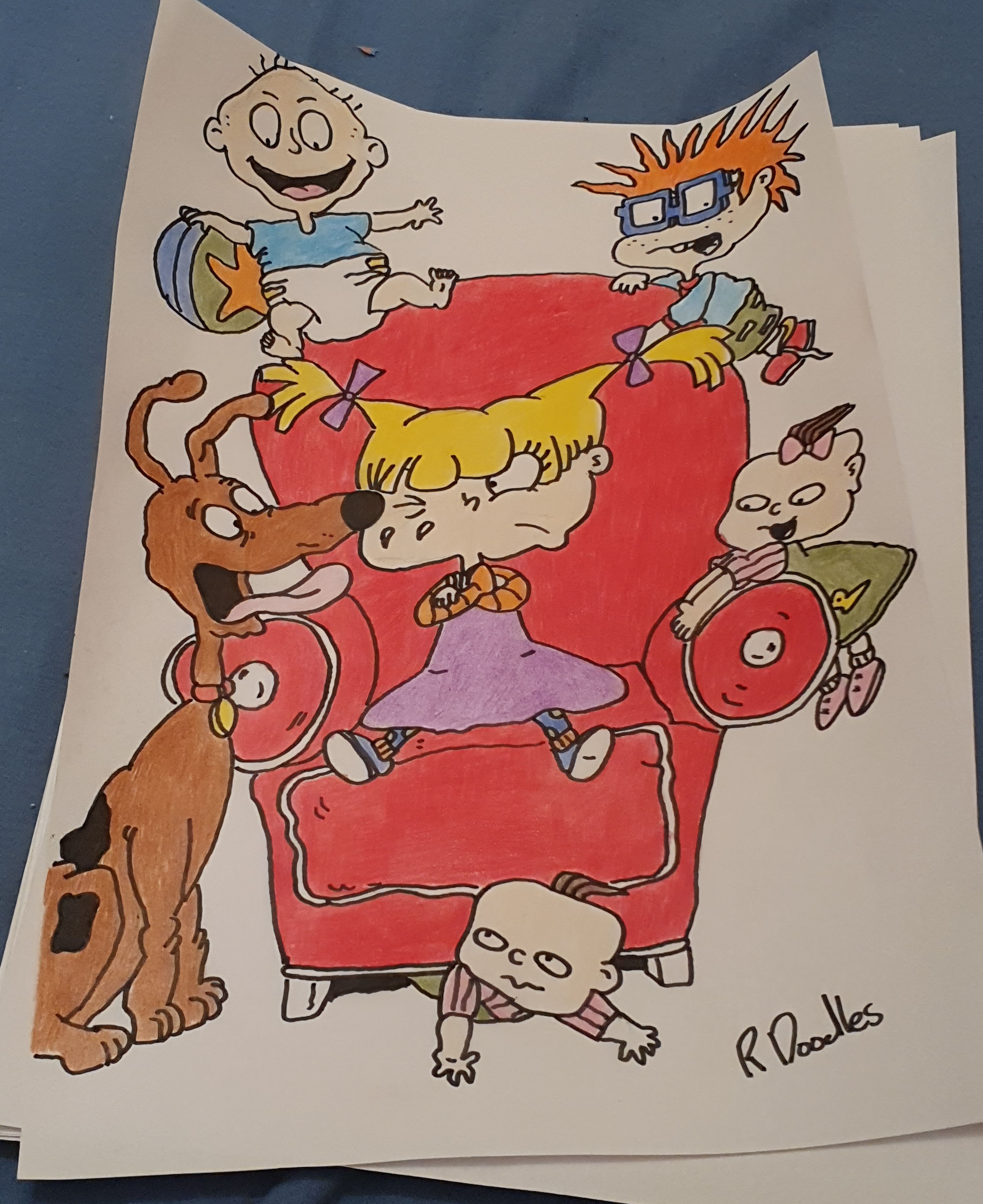 My Attempt At Drawing Rugrats Just Took Me Under 3 Hours But Happy With 