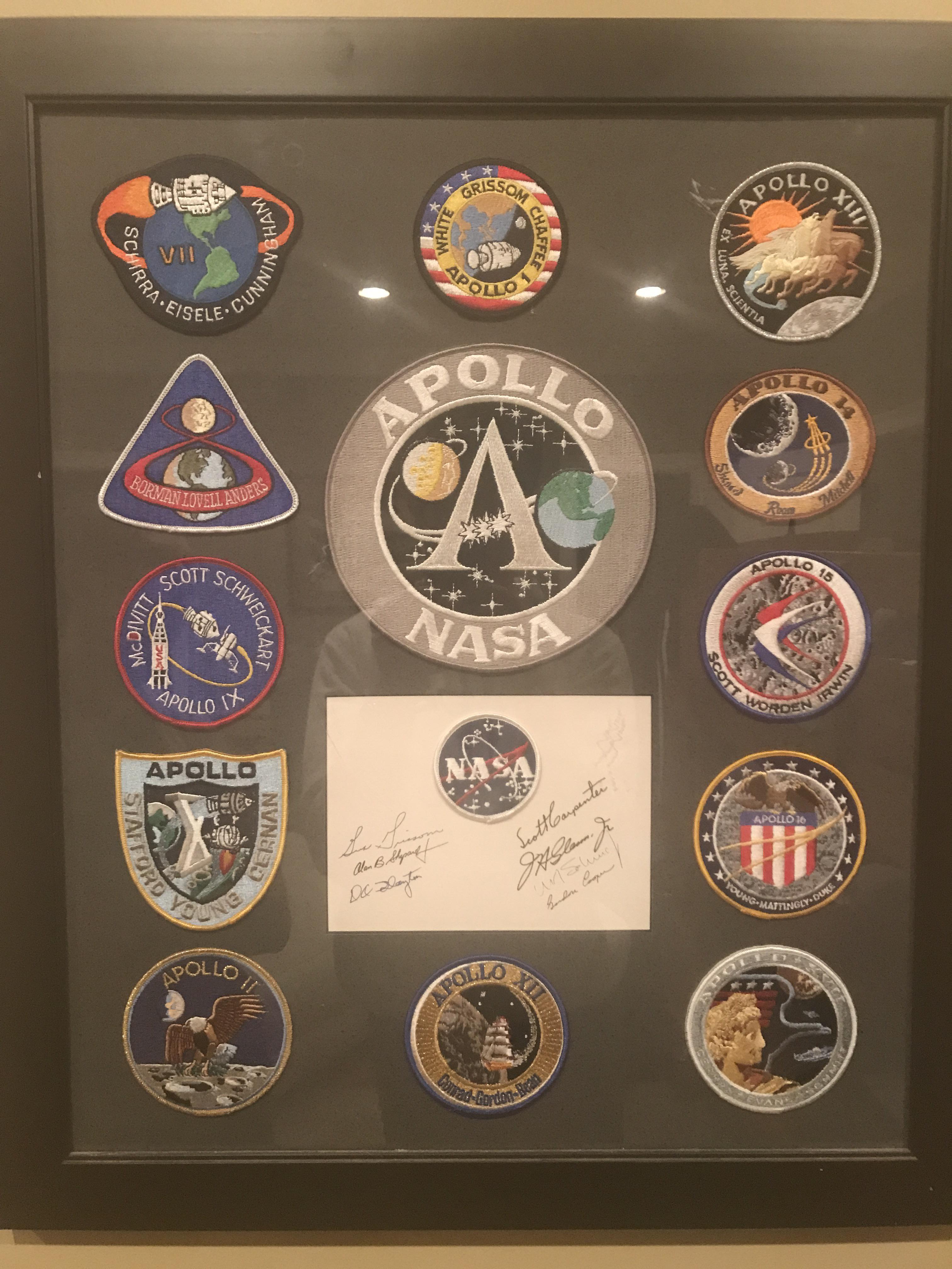 My collection of NASA astronaut signatures and Apollo patches | Scrolller