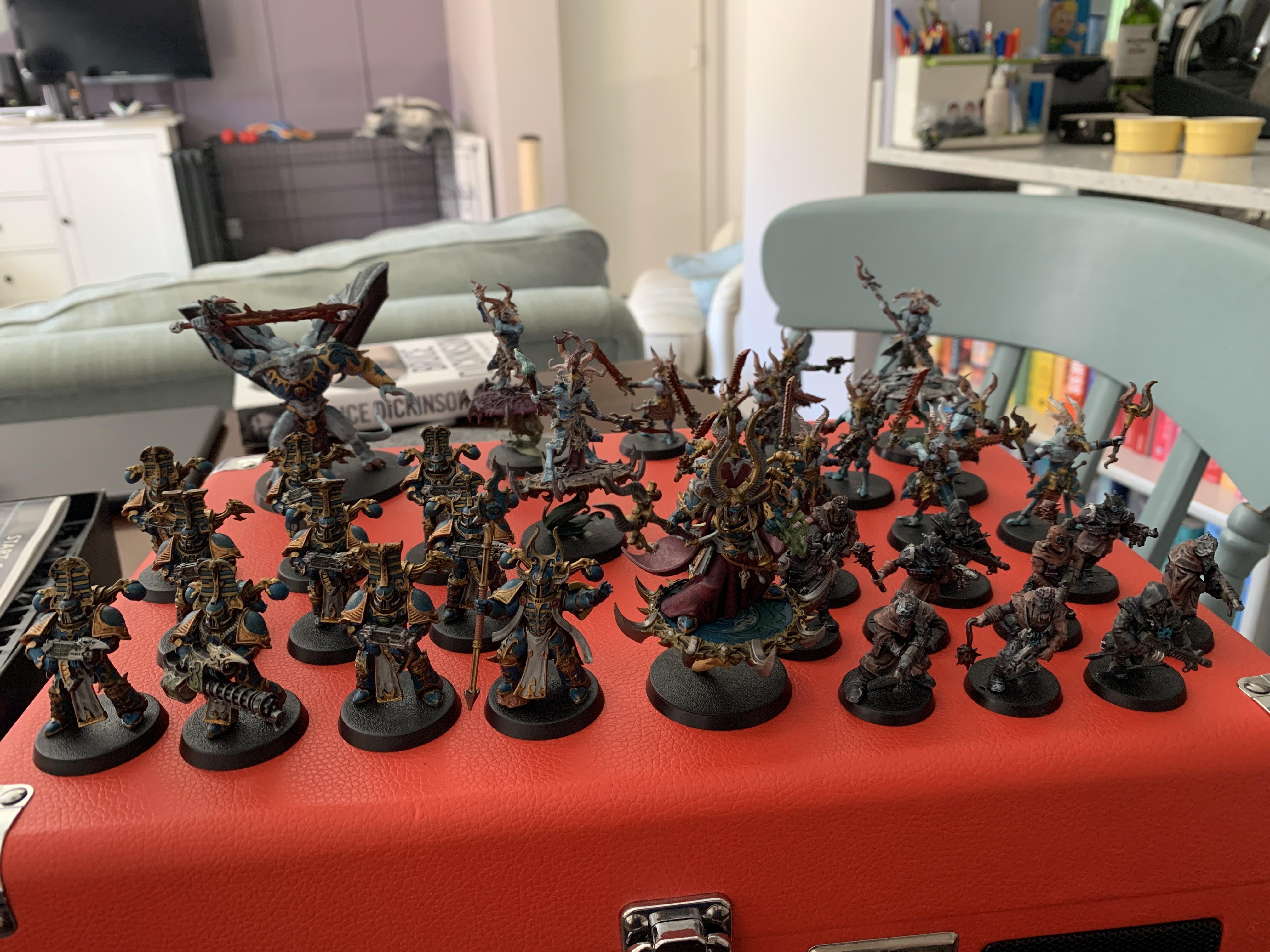 My entire Thousand Sons army complete and painted! I’m so incredibly ...