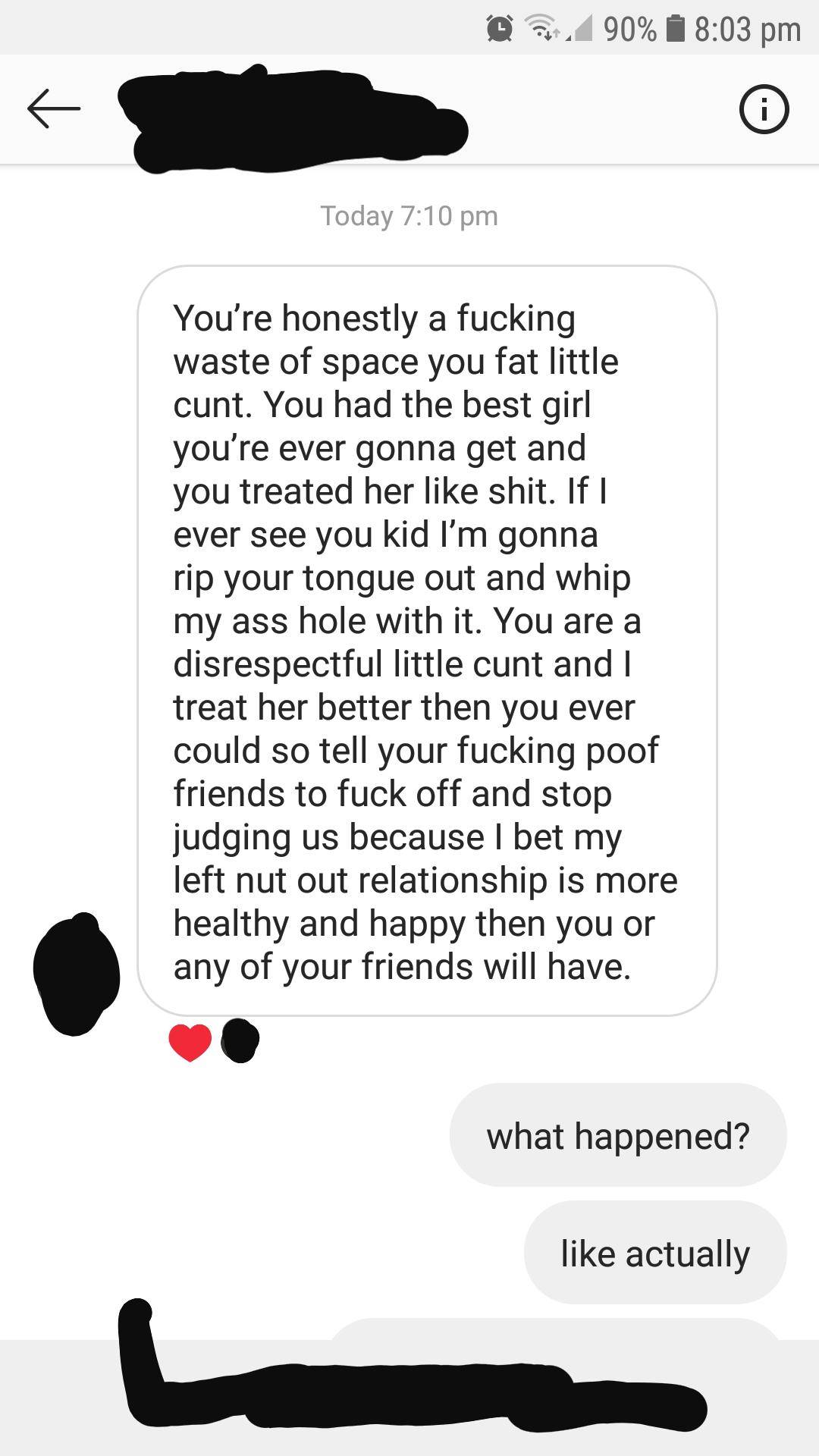 My ex gf's current boyfriend Scrolller