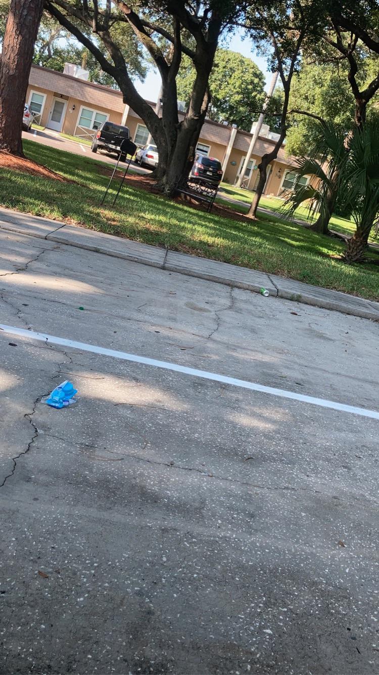 My neighbors always leave trash in our front yard and it’s disgusting