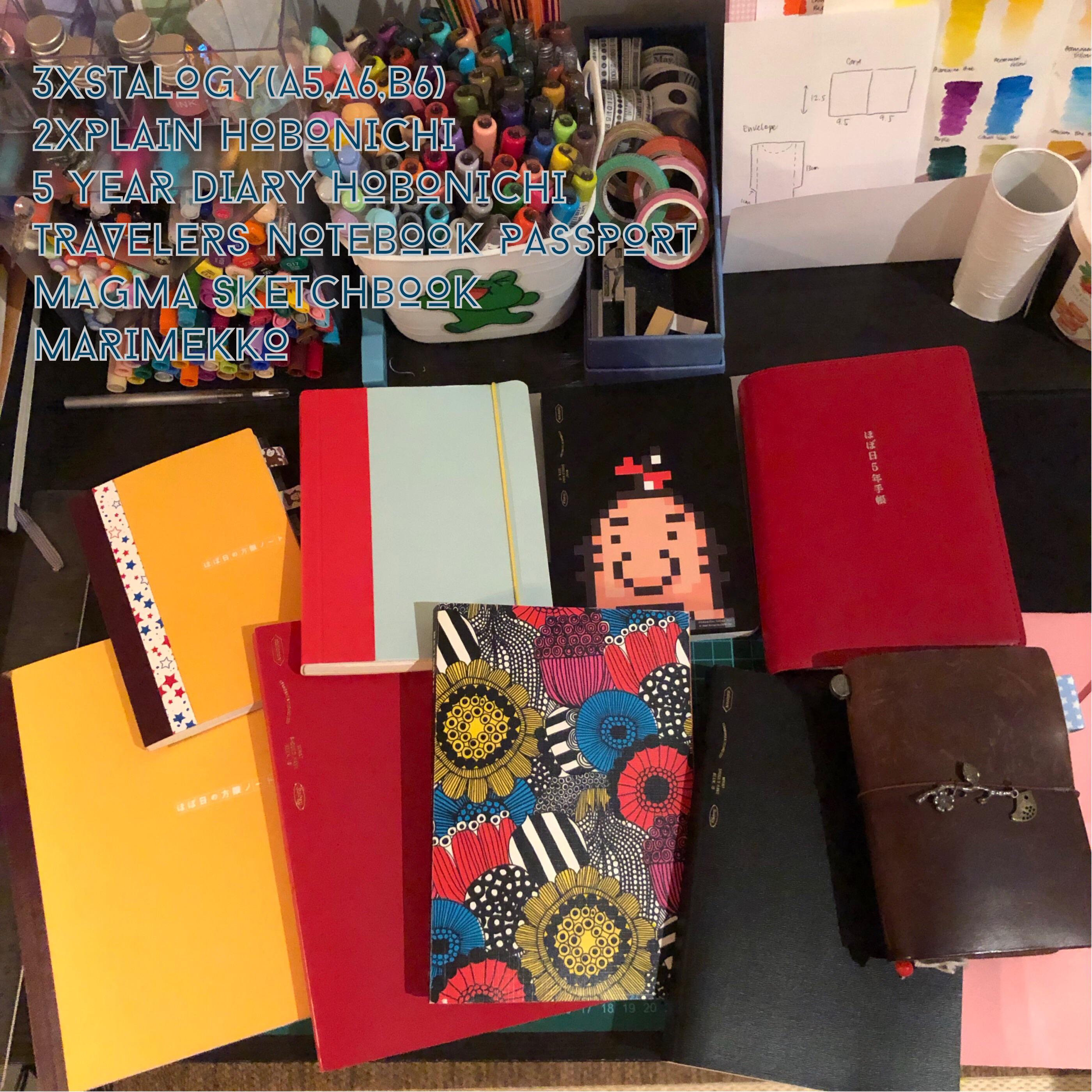 My notebook collection. I try not to hoard because I love a filled up ...