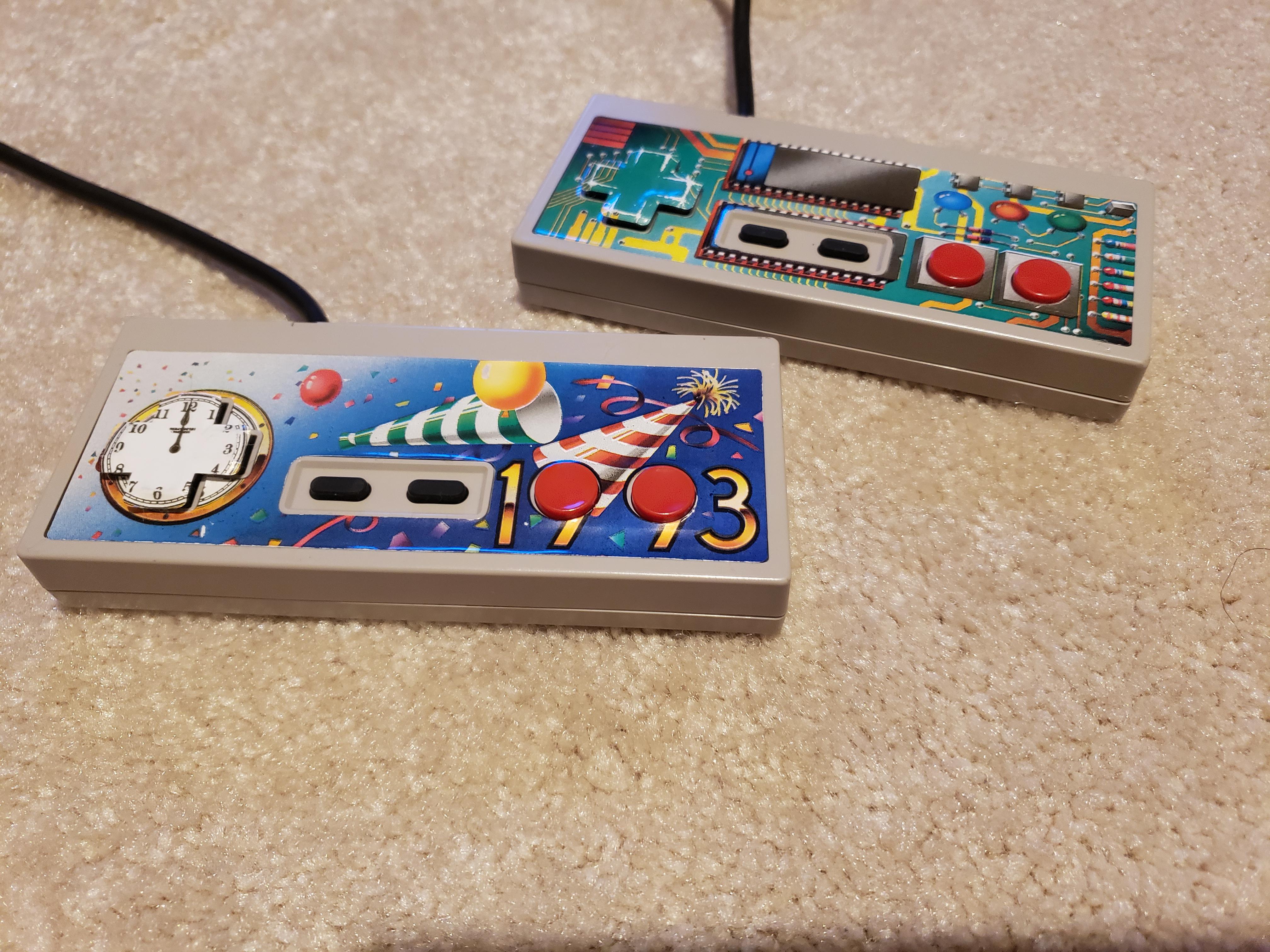 My old controllers still have the Nintendo power stickers from long ago ...