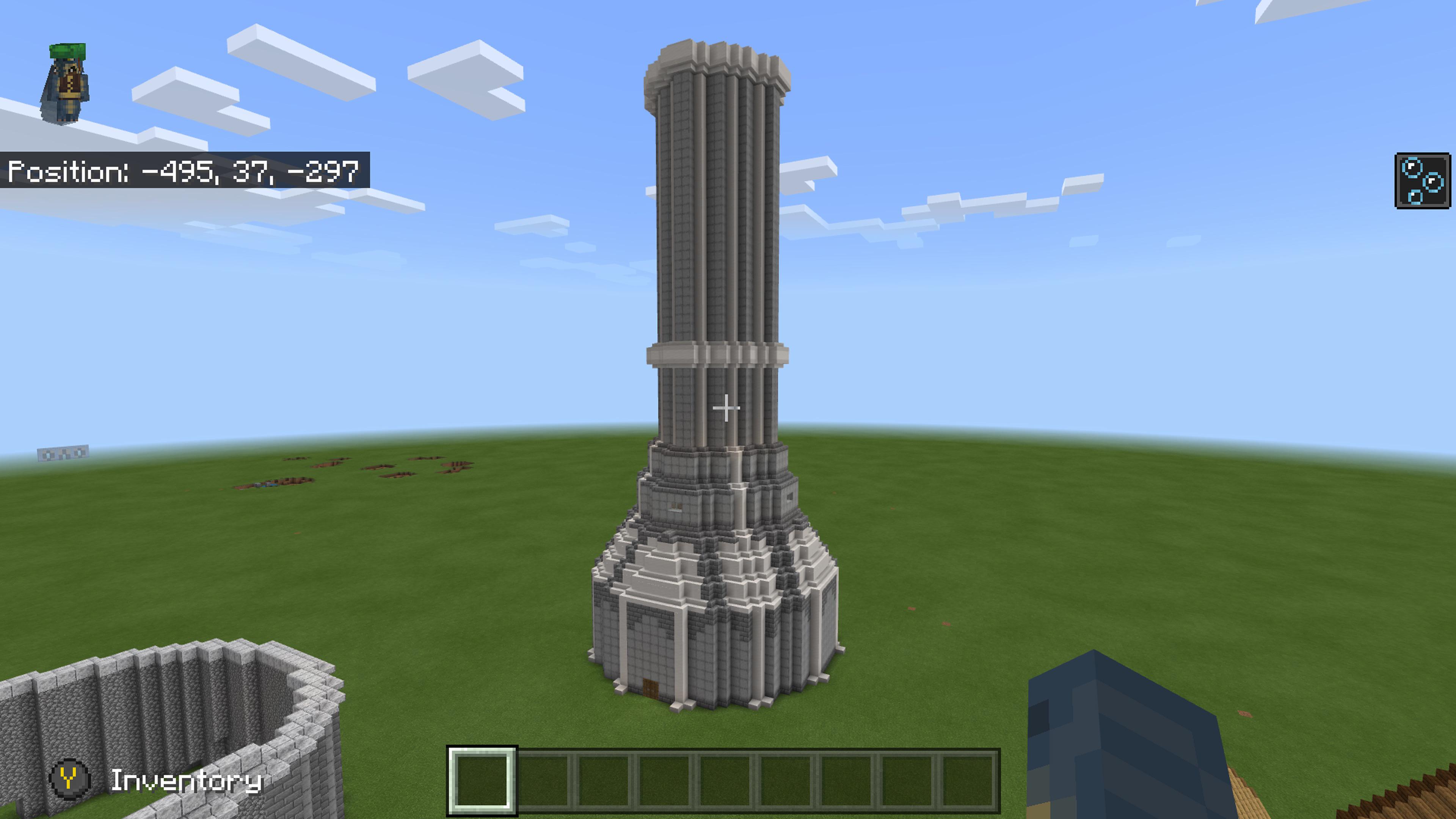 My take on the White Gold Tower in Minecraft | Scrolller