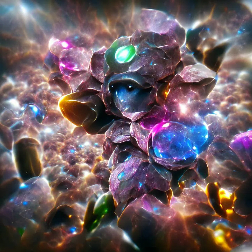 Nebula Made Of Precious Gems Photoillustration 8k Resolution 8k 3d