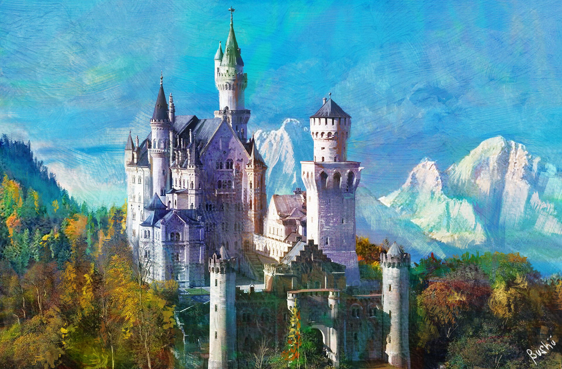 Neuschwanstein Castle by Benjamin Pangan III | Scrolller