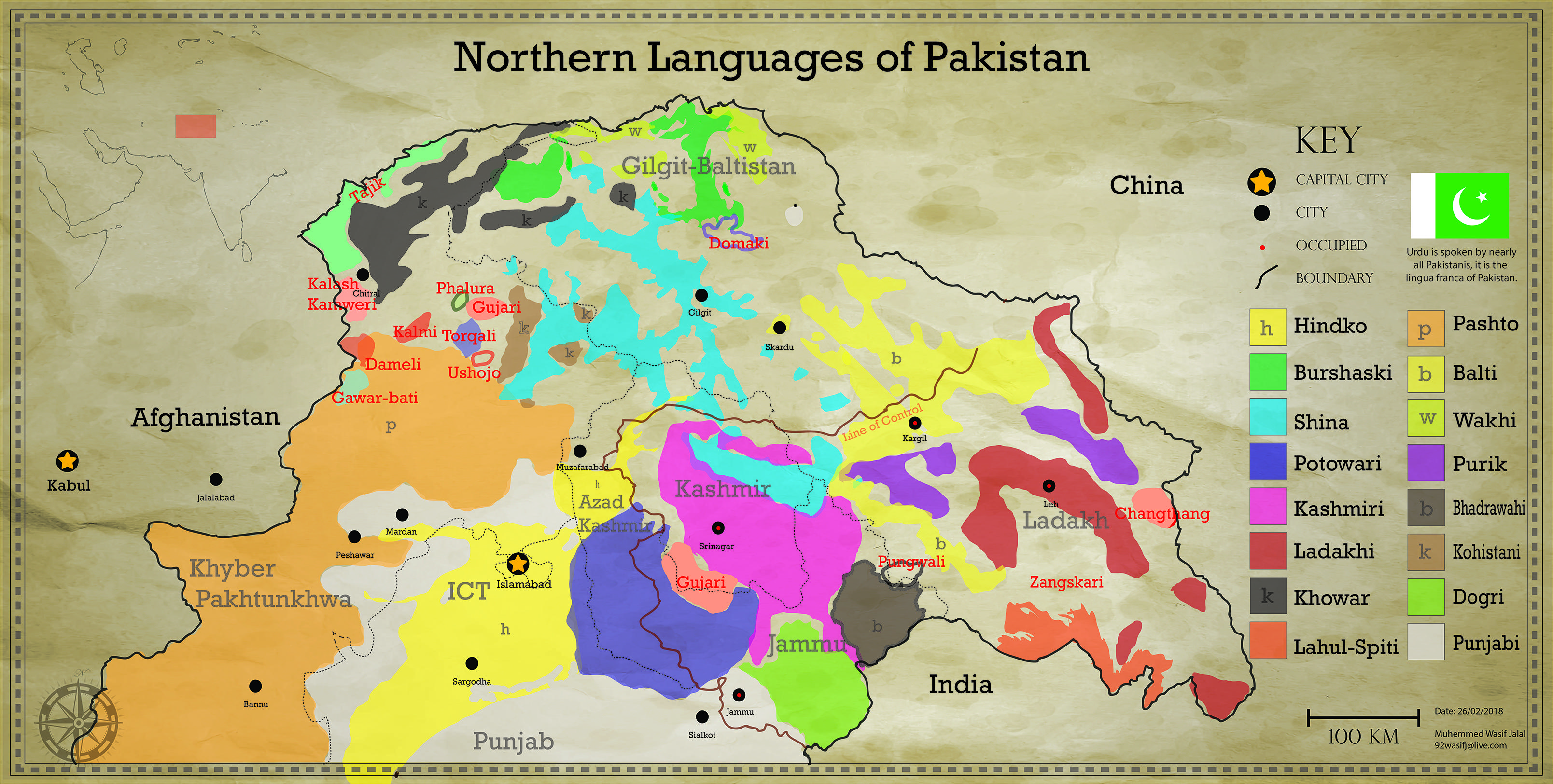 Northern Languages Map [3218x1626] [OC] | Scrolller