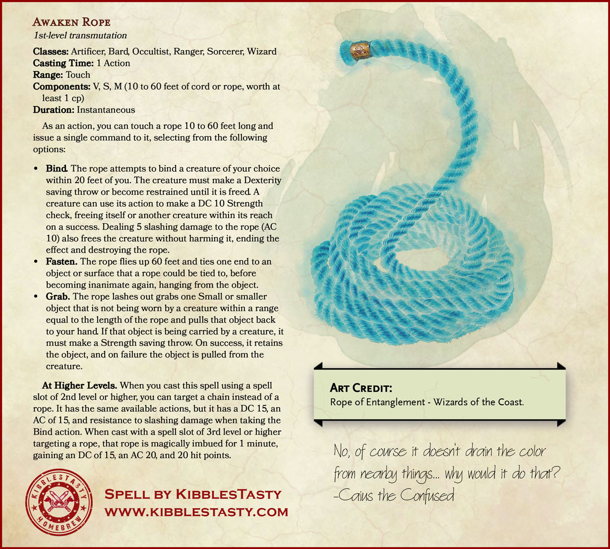 [OC] Awaken Rope - an old classic with a new twist (and a few coils ...