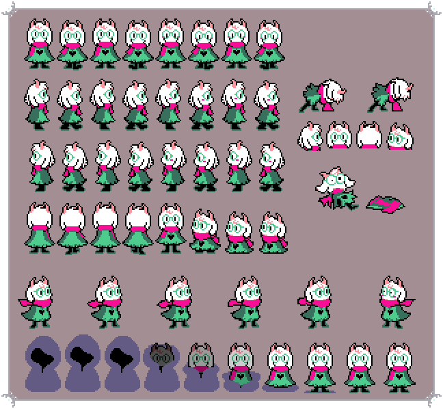 (OC) Hatless Ralsei sprite edits! | Scrolller