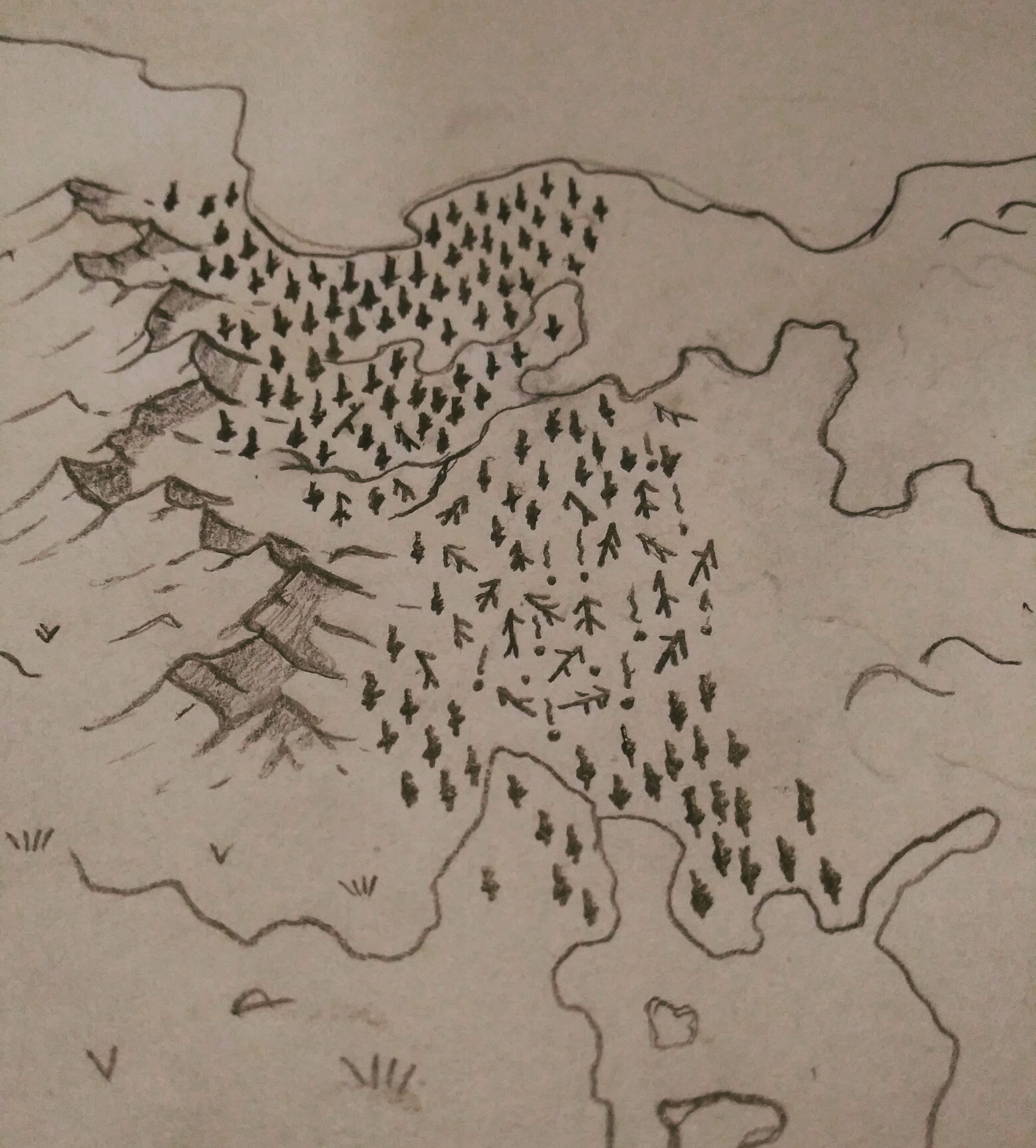 [OC] im doodling out a random map and have been wanting to add detail ...