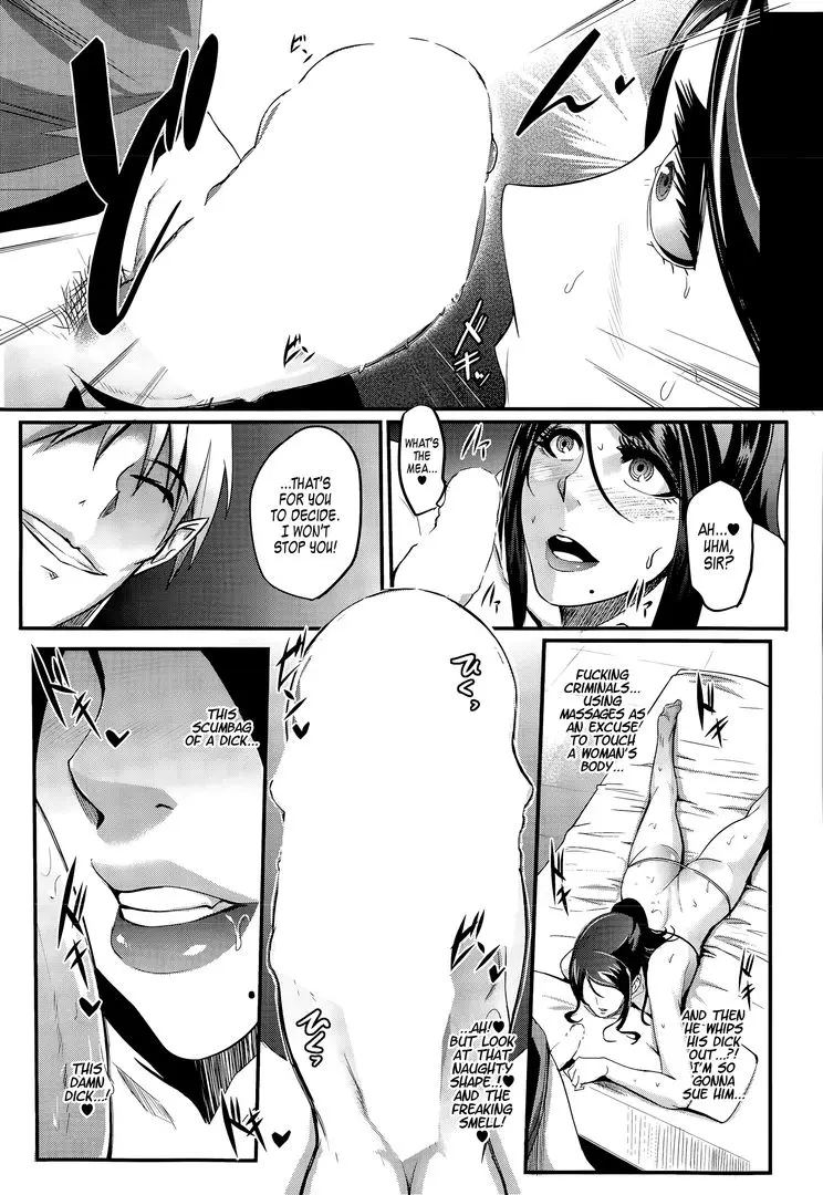 Otochichi manga featuring a busty asian woman in a business suit and a white-haired acupuncturist in a clinic