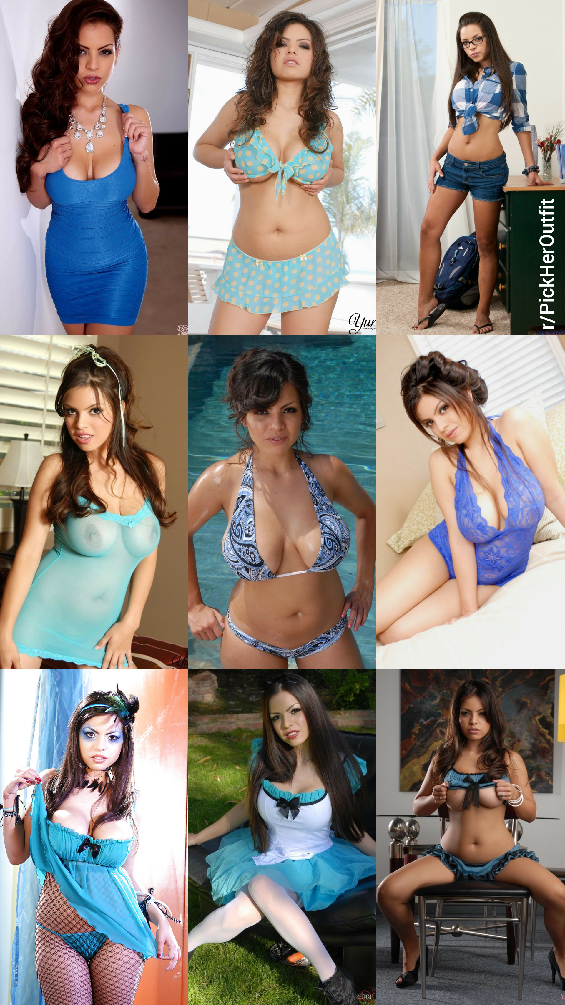 Pick Her Outfit Yurizan Beltran Blue Edition X Post R Pickheroutfit Scrolller