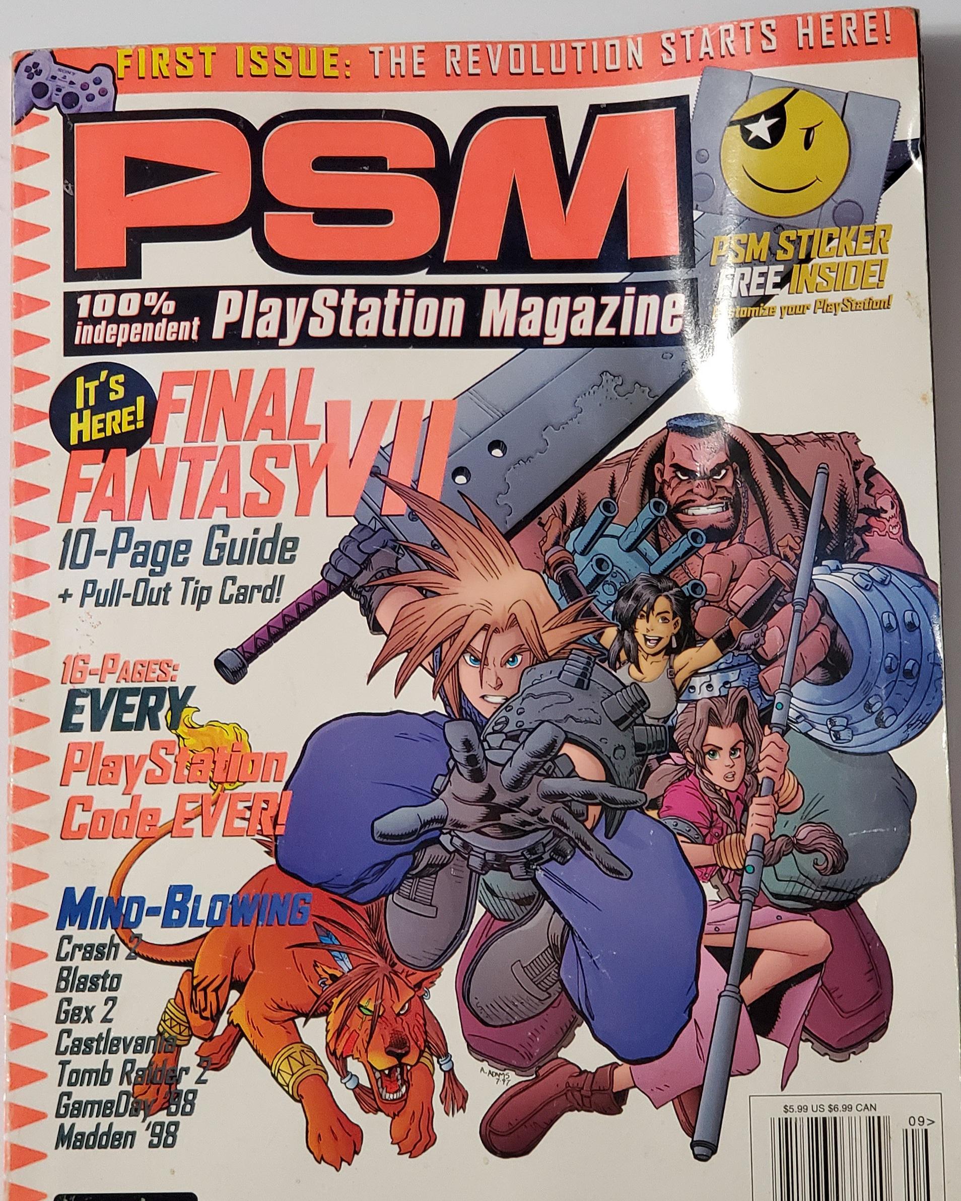 Playstation Magazine PSM Issue #1 Featuring Final Fantasy VII September ...