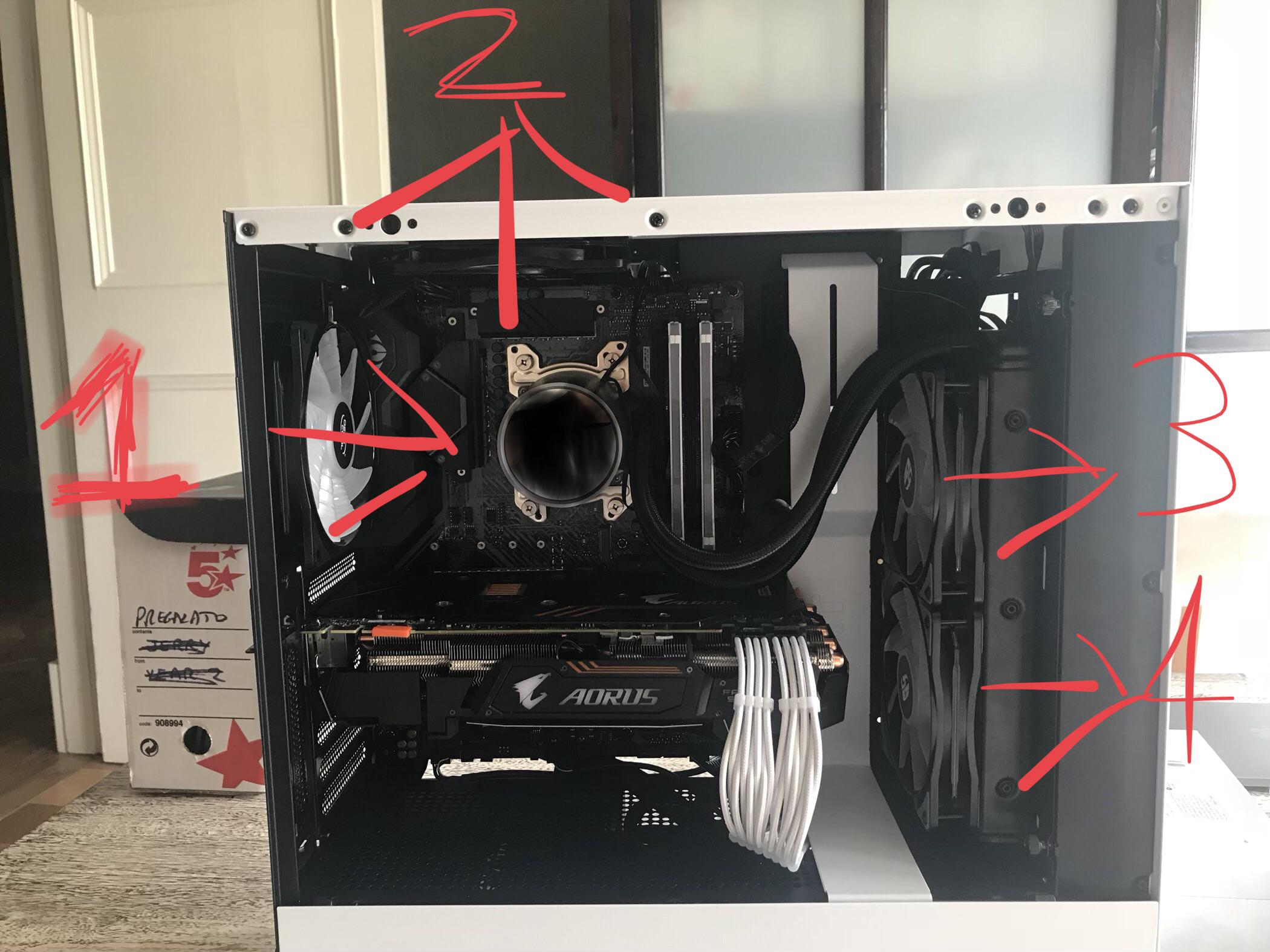 Pls best fan direction setup. As u can see this is the