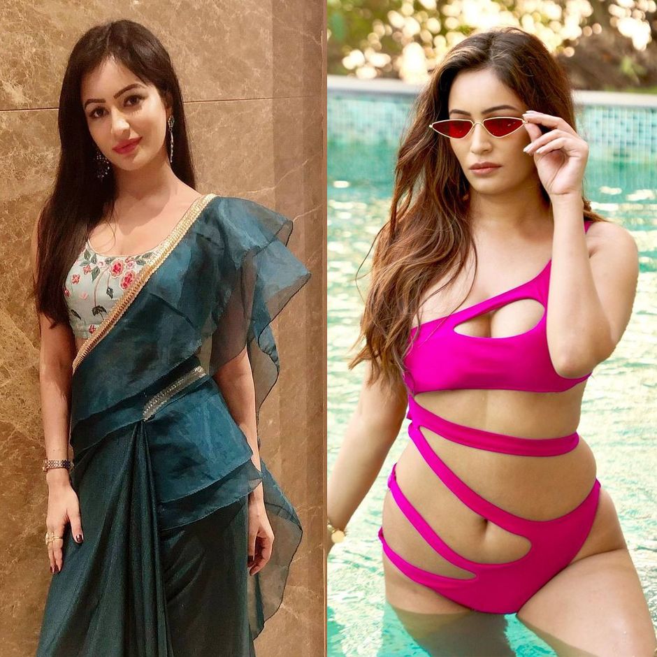 Pooja Bisht Saree Vs Bikini Indian Actress Known For Mtv Splitsvilla Scrolller