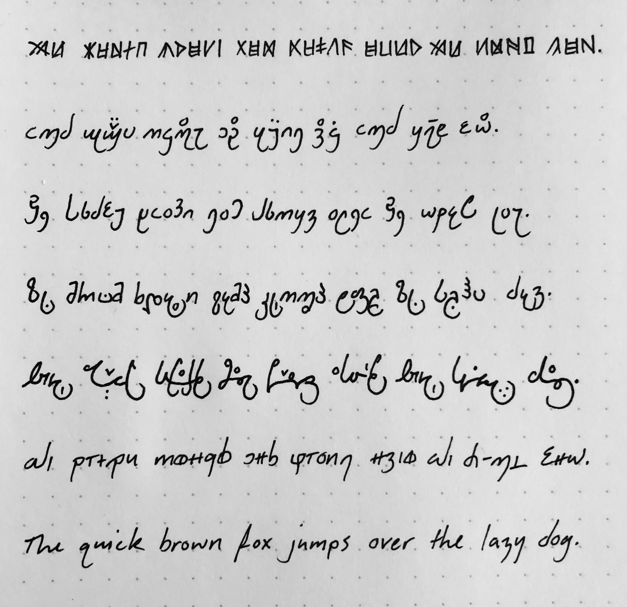 Quick Brown Fox in each of my scripts. | Scrolller