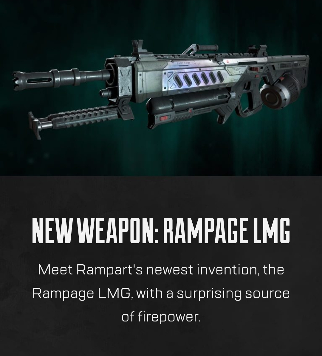 Rampage LMG new weapon revealed Scrolller