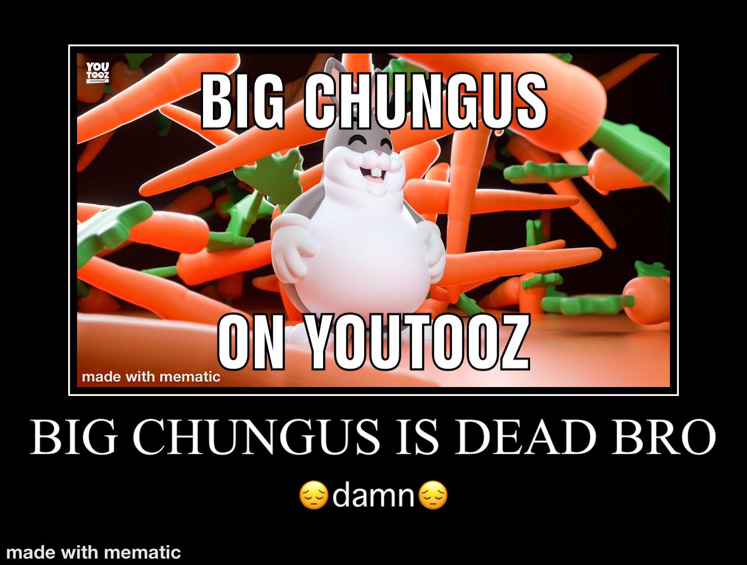 😔rip big chungus youtooz😔 | Scrolller