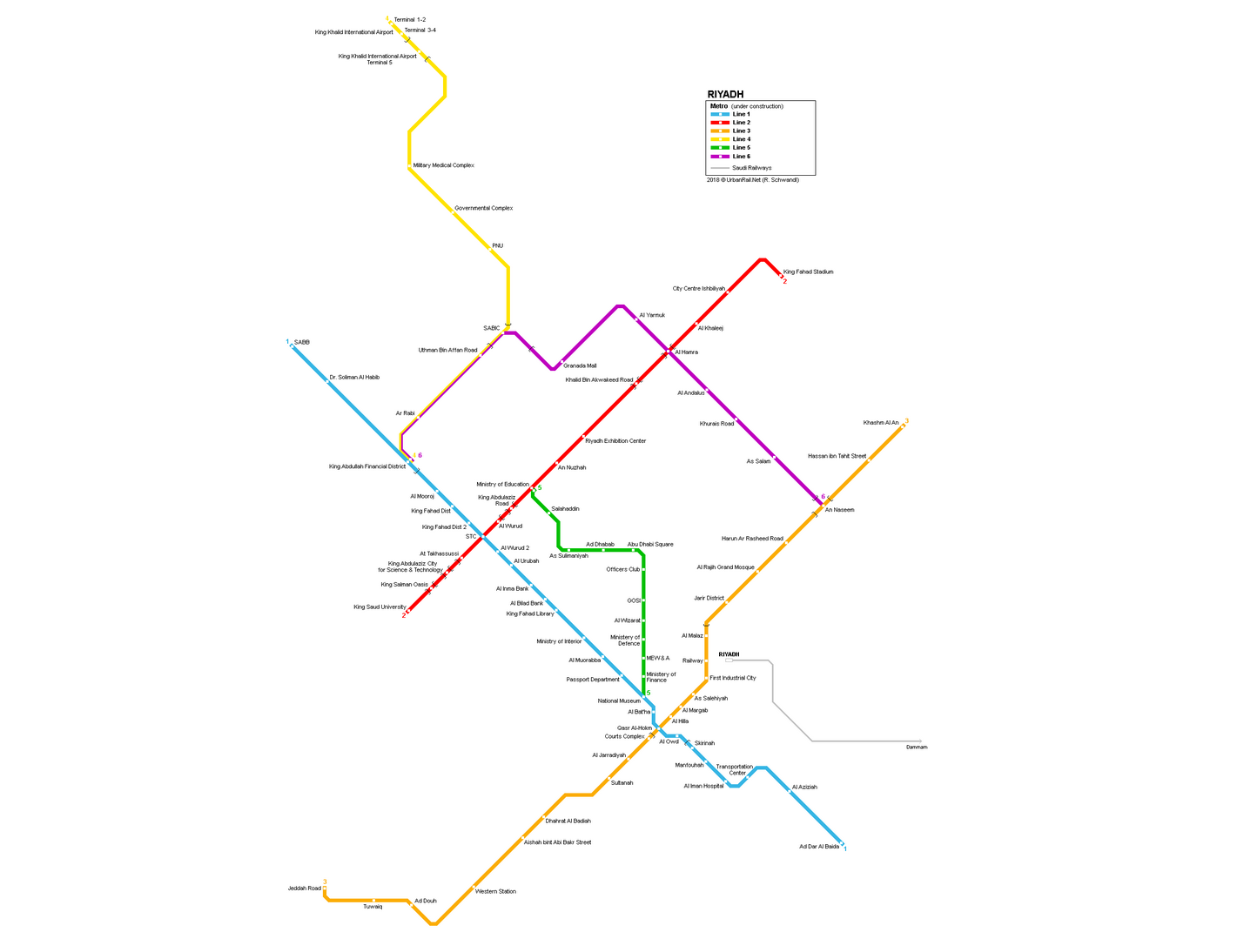 Riyadh Metro Map | Scrolller
