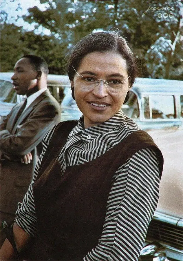 Rosa Parks and Martin Luther King - Montgomery, Alabama (c.1955 ...