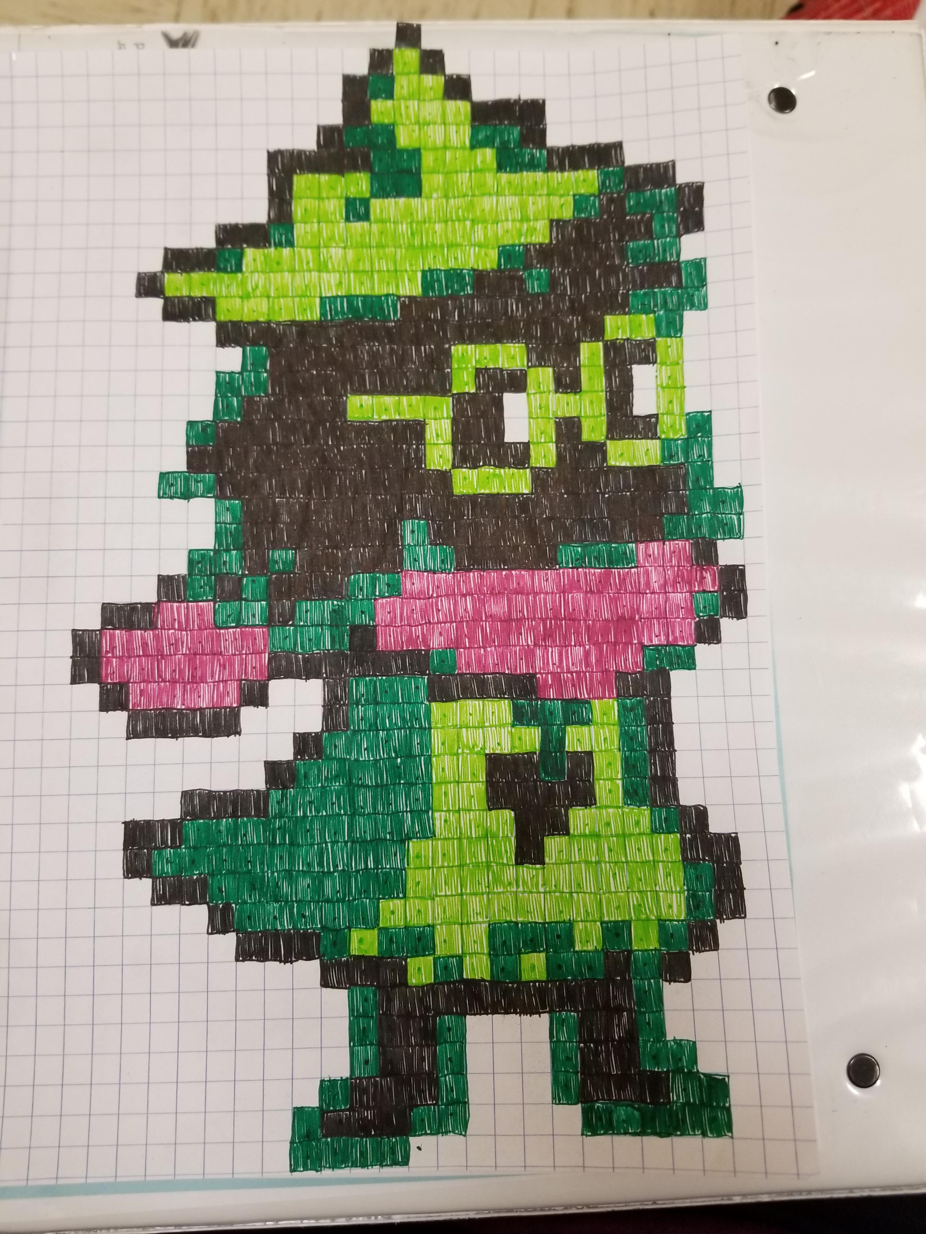 Small Ralsei Graph Saw the other graph paper Ralsei and thought I'd post mine too C ...