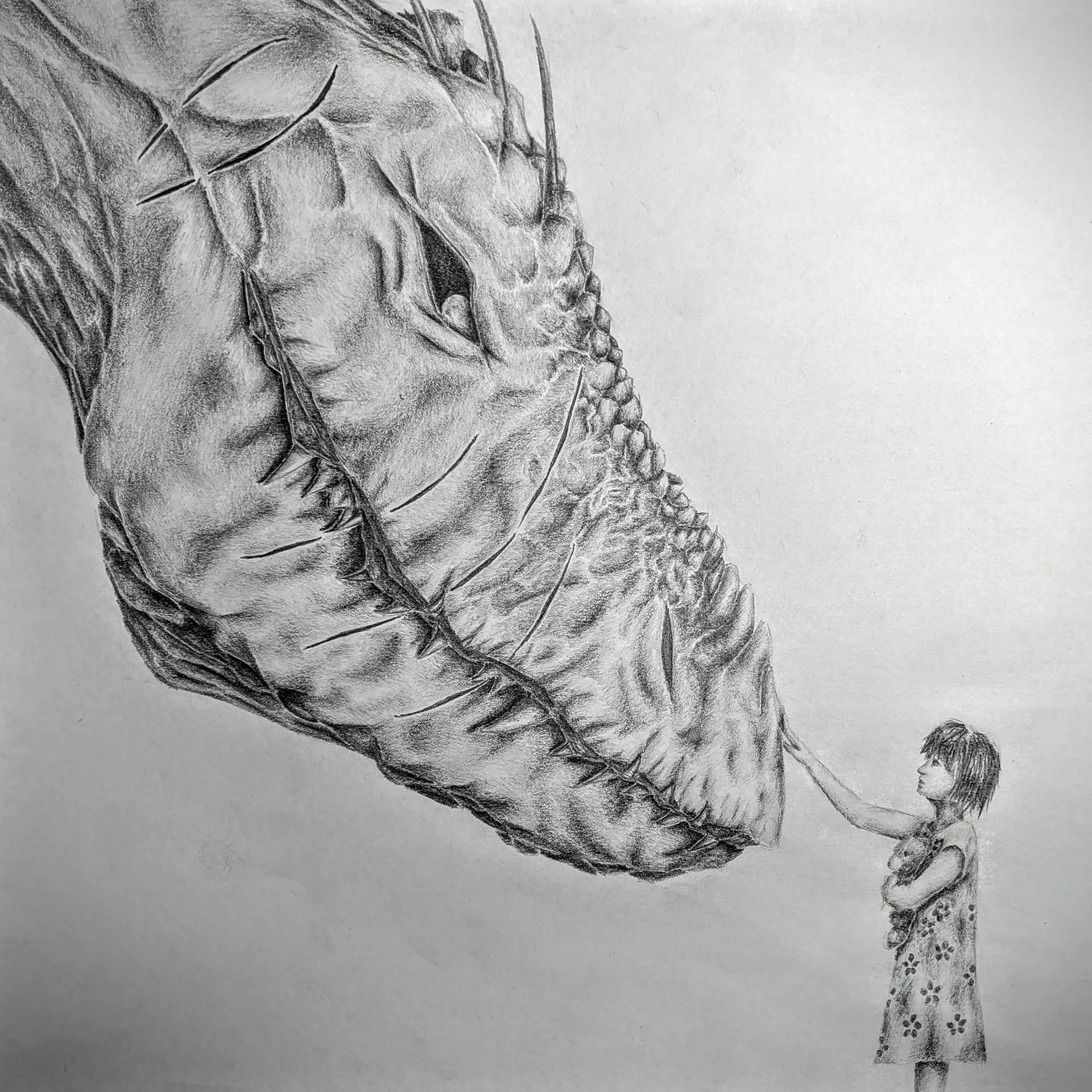 SCP-053 (Young Girl) meets SCP-682 (Hard-to-Destroy Reptile)