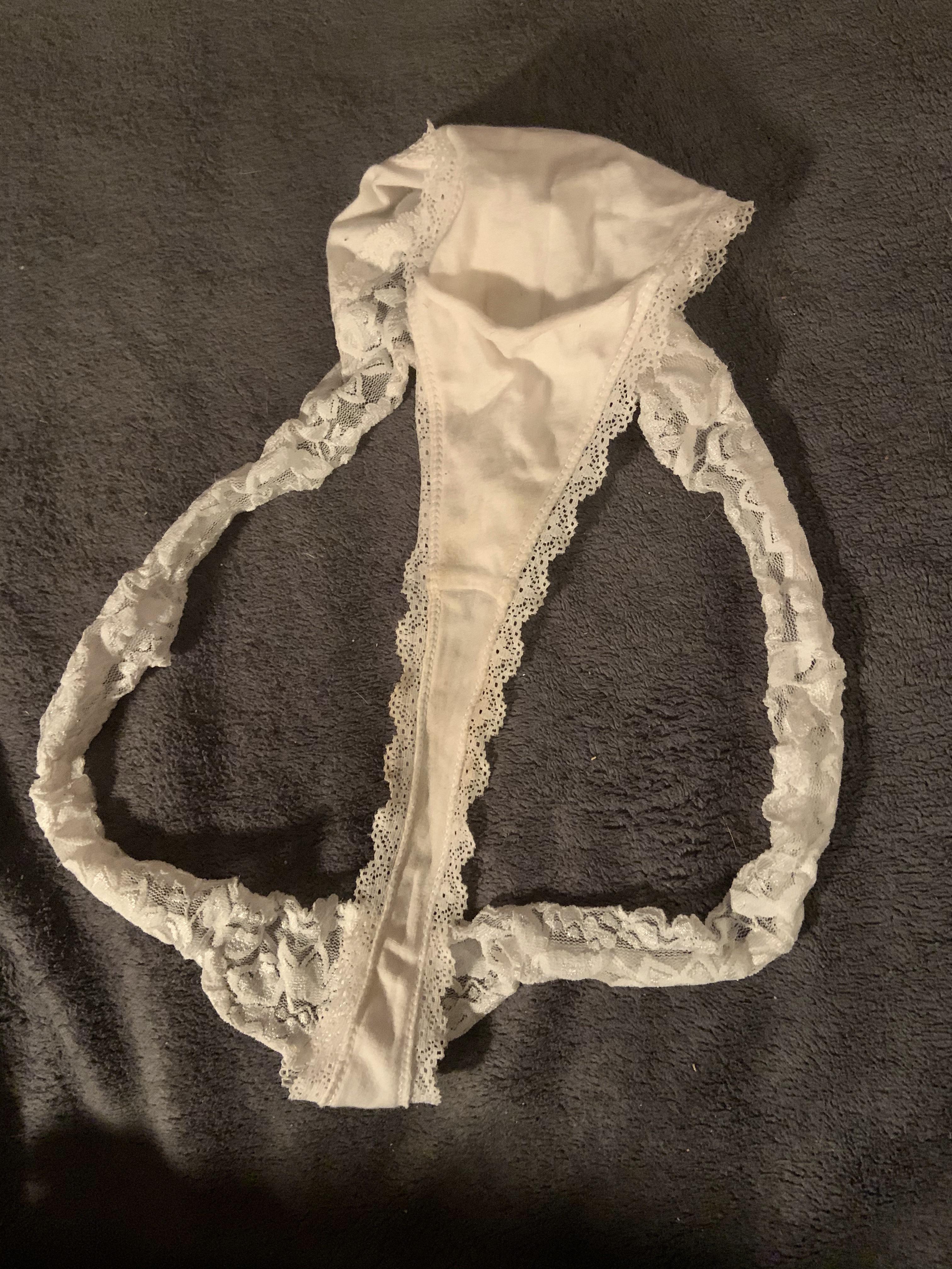 Selling White Thong For Sale Soaked Up Hours Of Stress Message Me