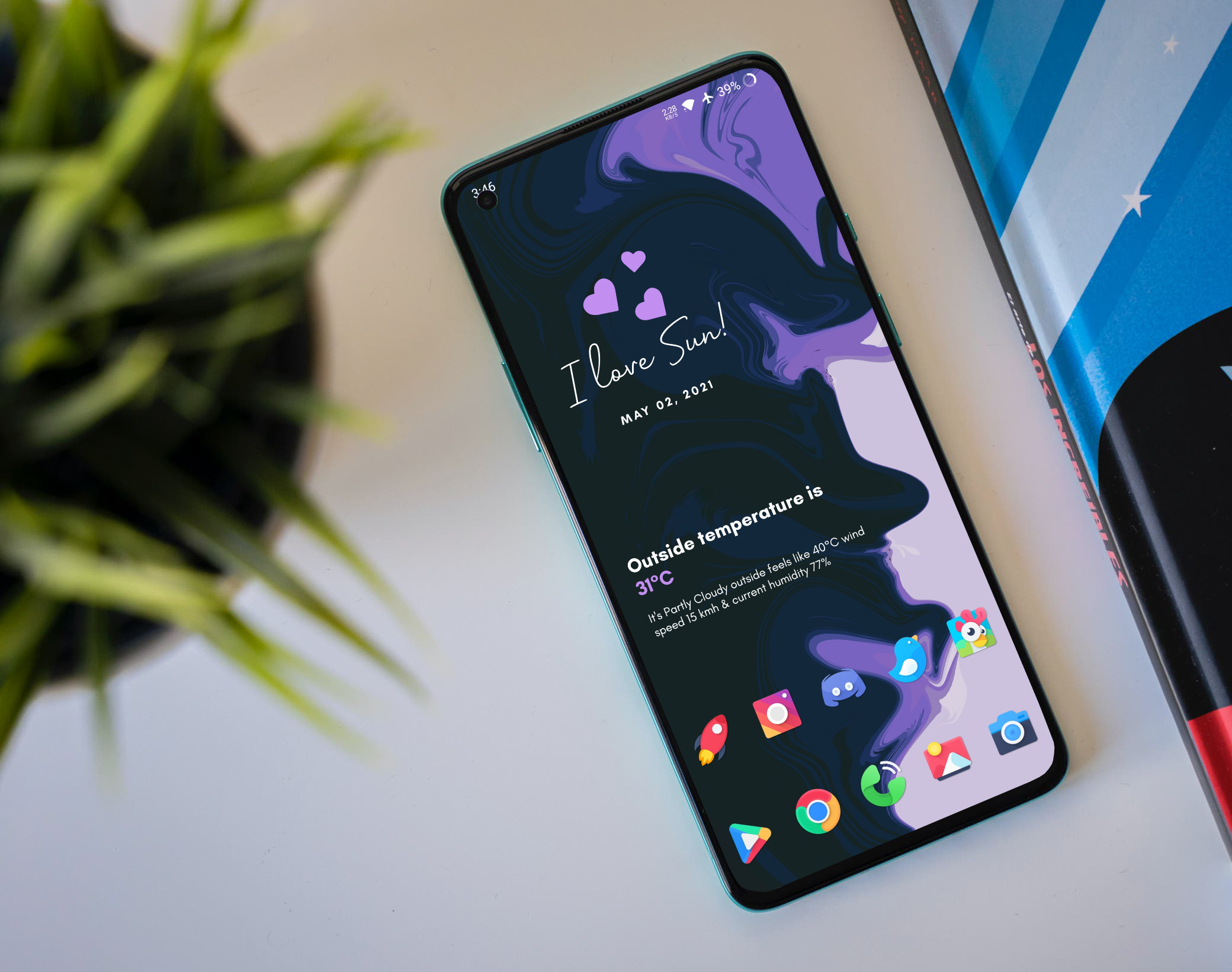 Setup Lavender Scrolller