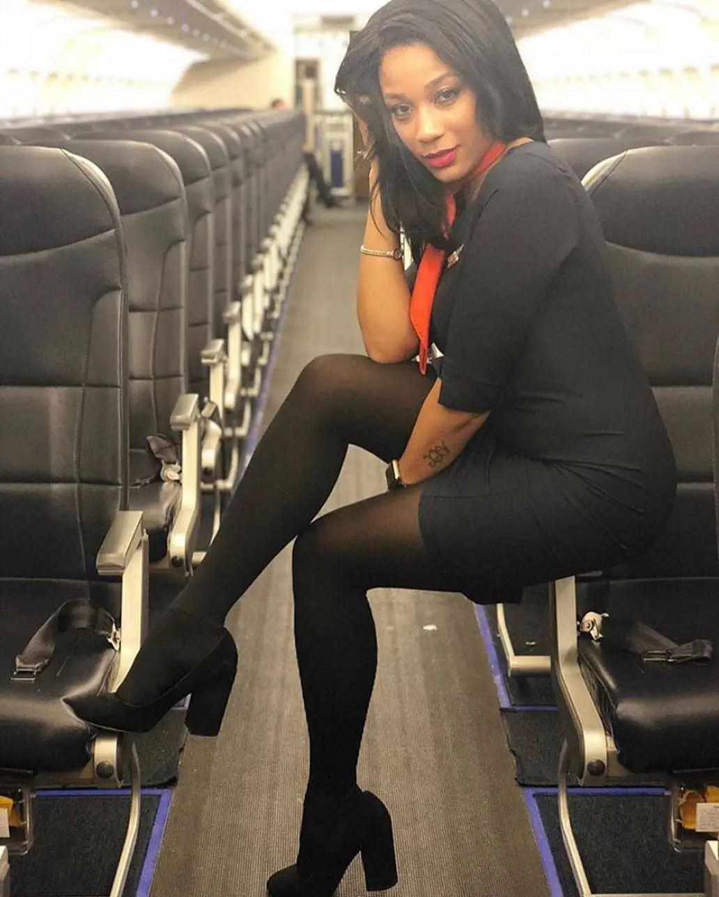 Sexy flight attendant
