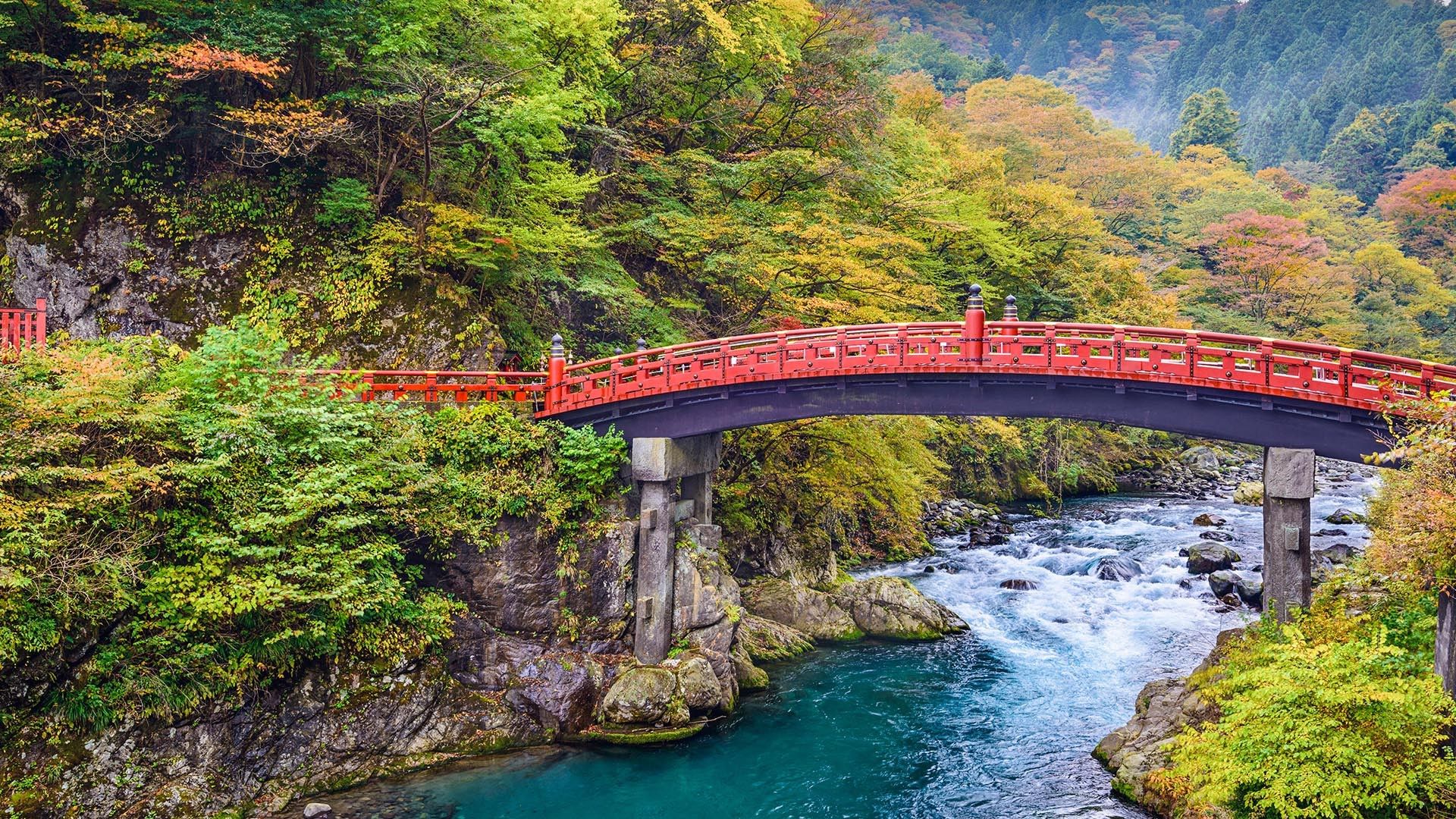 Shinkyō Bridge In The Futarasan Shrine Nikkō Japan 1920 X 1080