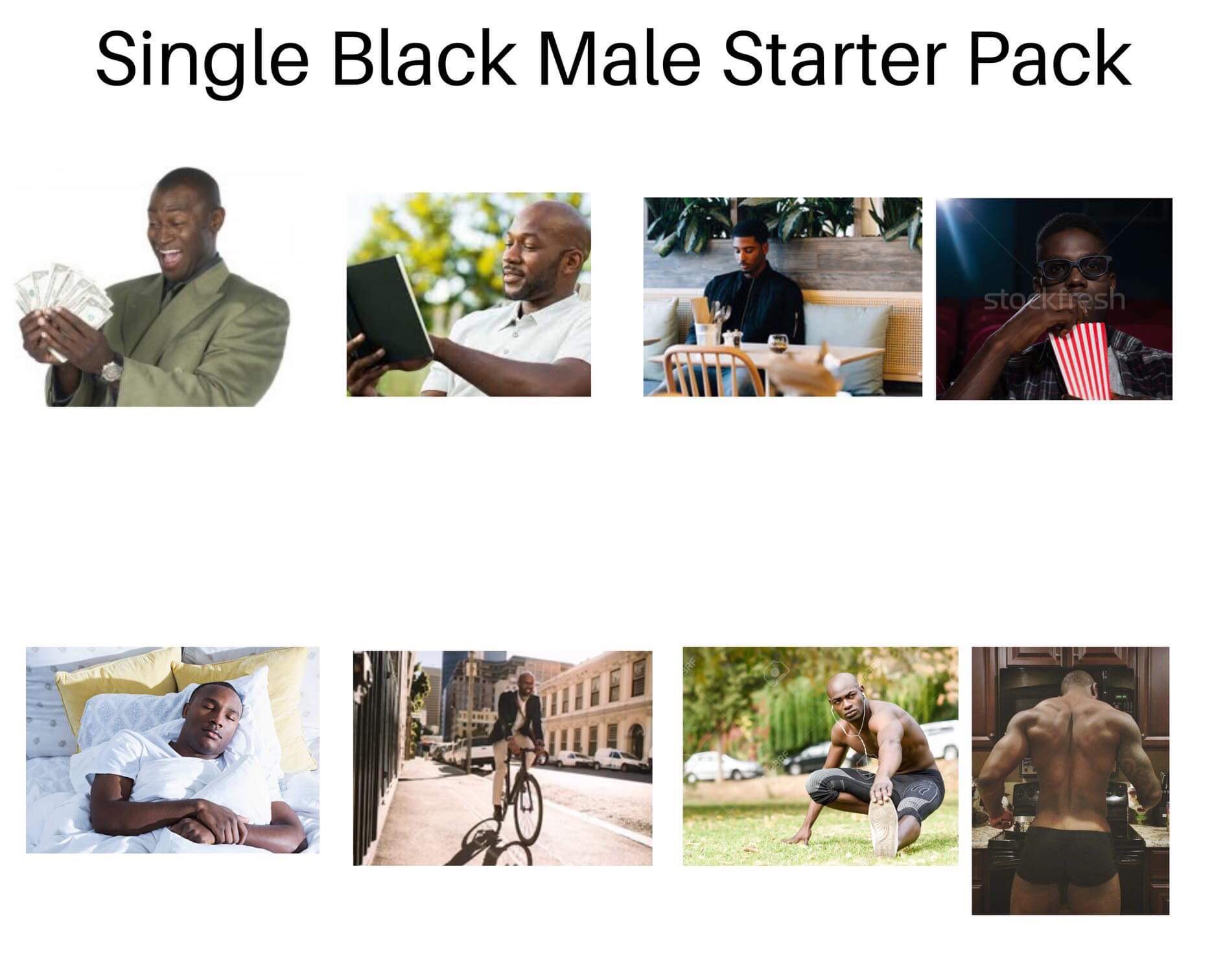 Single black male starter pack | Scrolller