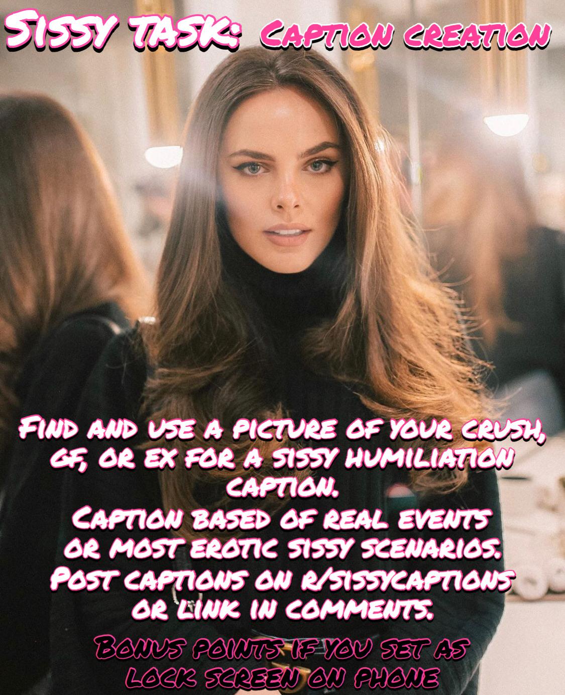 [Sissy Task] Caption Creation | Scrolller