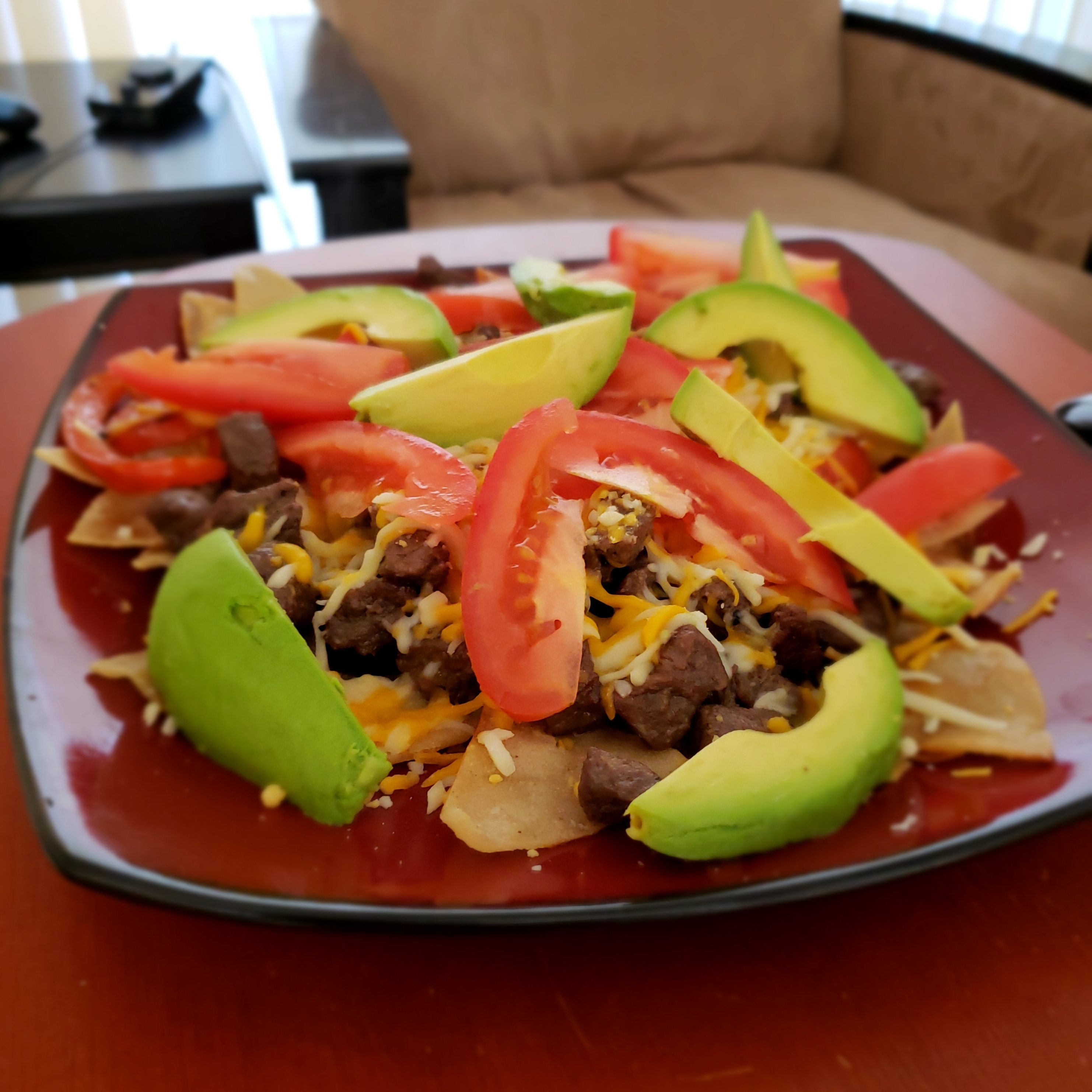 Skirt Steak nachos for lunch Scrolller