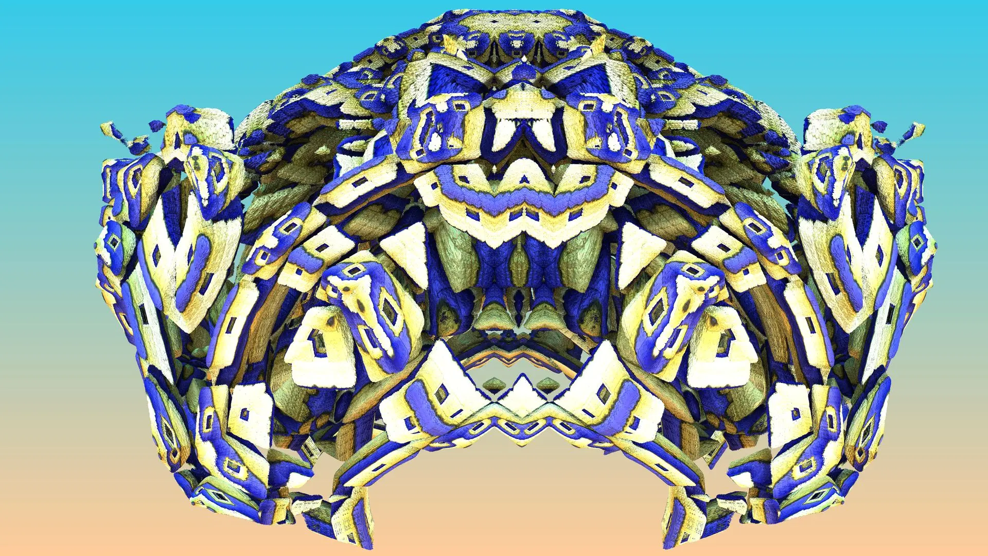 Space Invader made with MB3D [1920x1080] | Scrolller