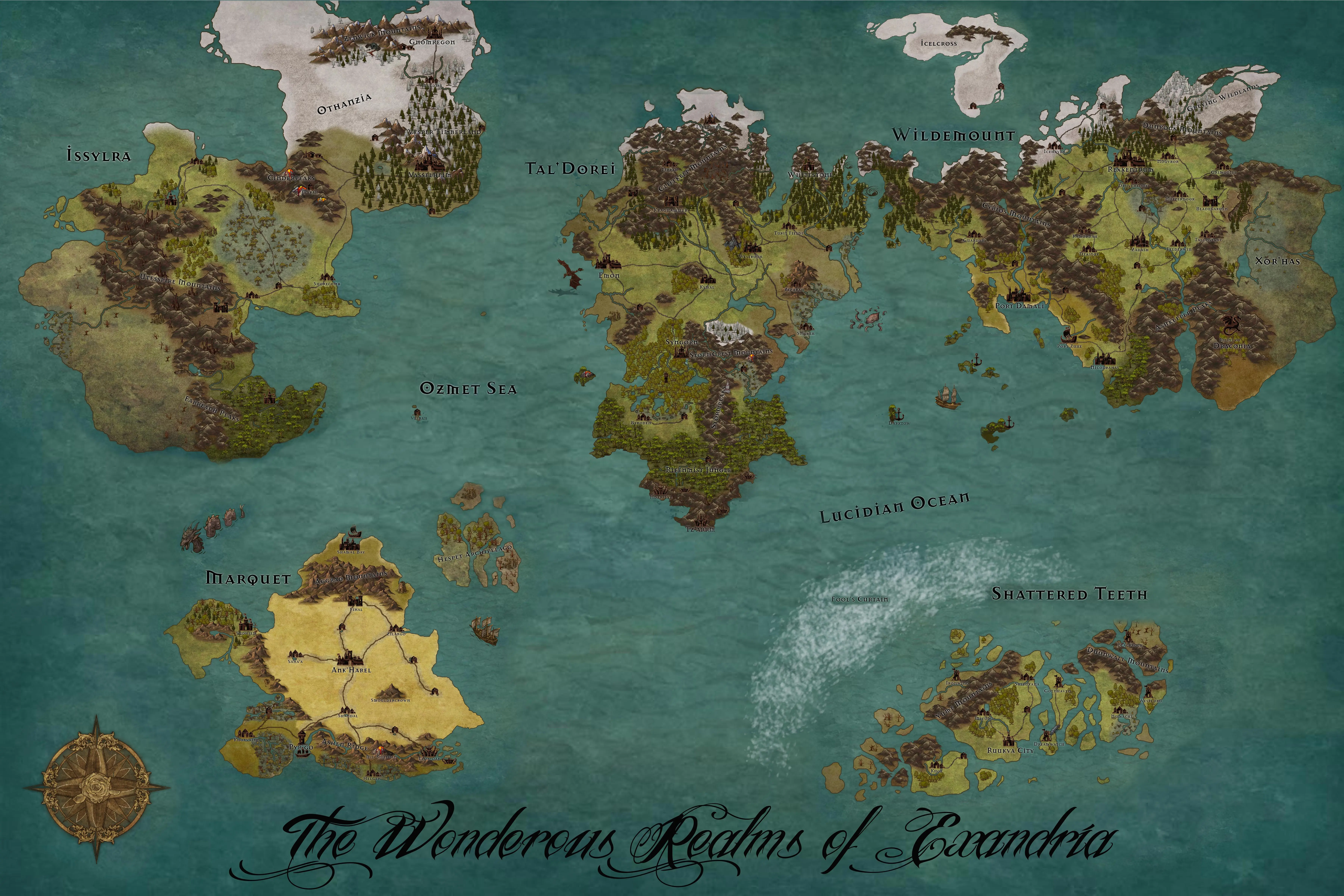 [Spoilers C2E46] Completed Map of Exandria! | Scrolller