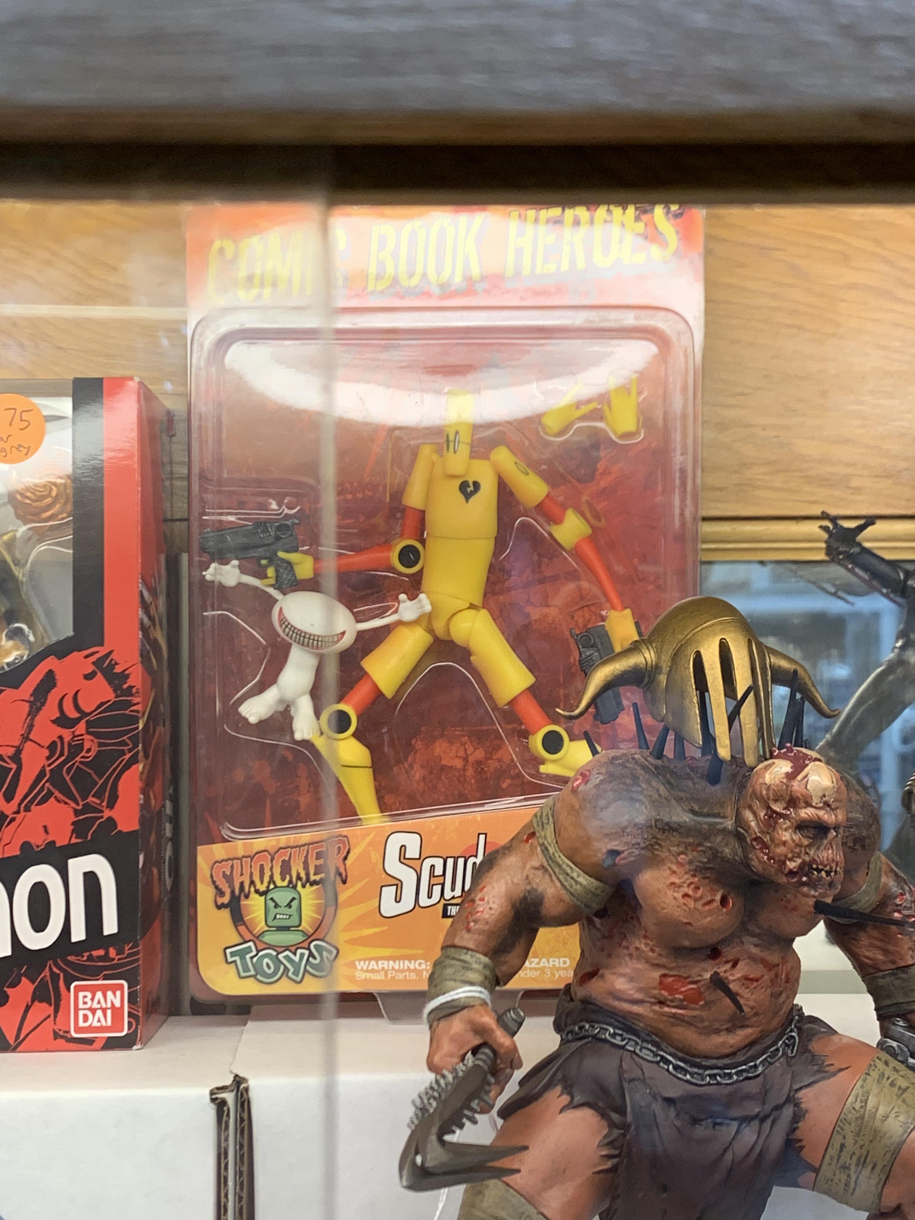 Spotted this guy on the top shelf at a vintage toy store. Scrolller