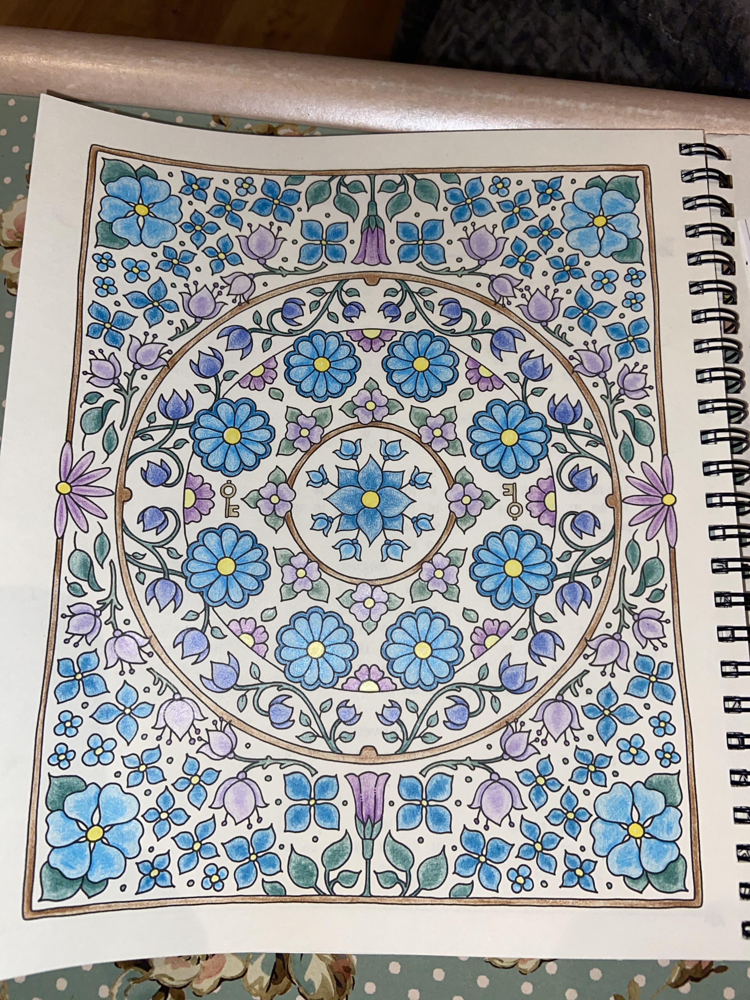 Started my 2021 Johanna Basford Planner. It took me an entire day since