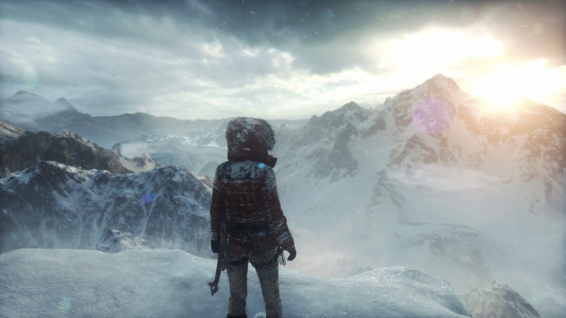 Started playing Rise of the Tomb Raider, got a pretty cool screenshot ...