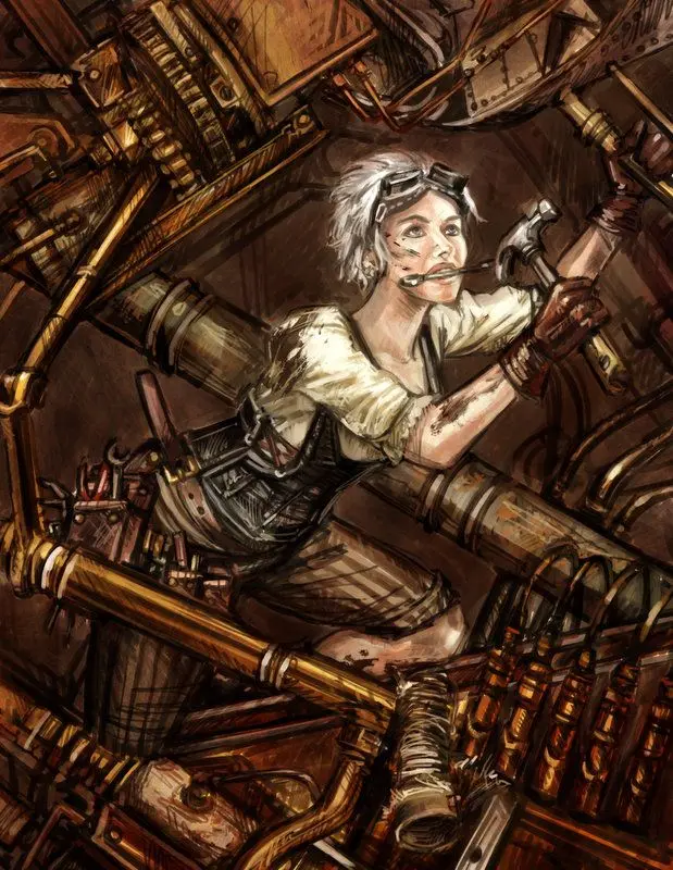 Steampunk Mechanic by Pixieface