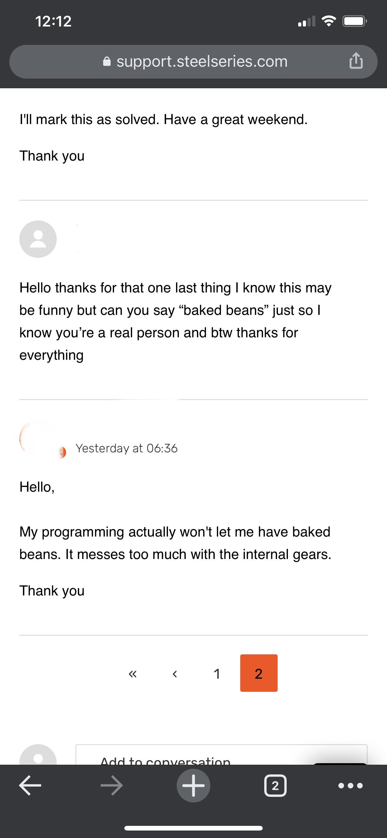 Steelseries funniest customer service no cap. Scrolller