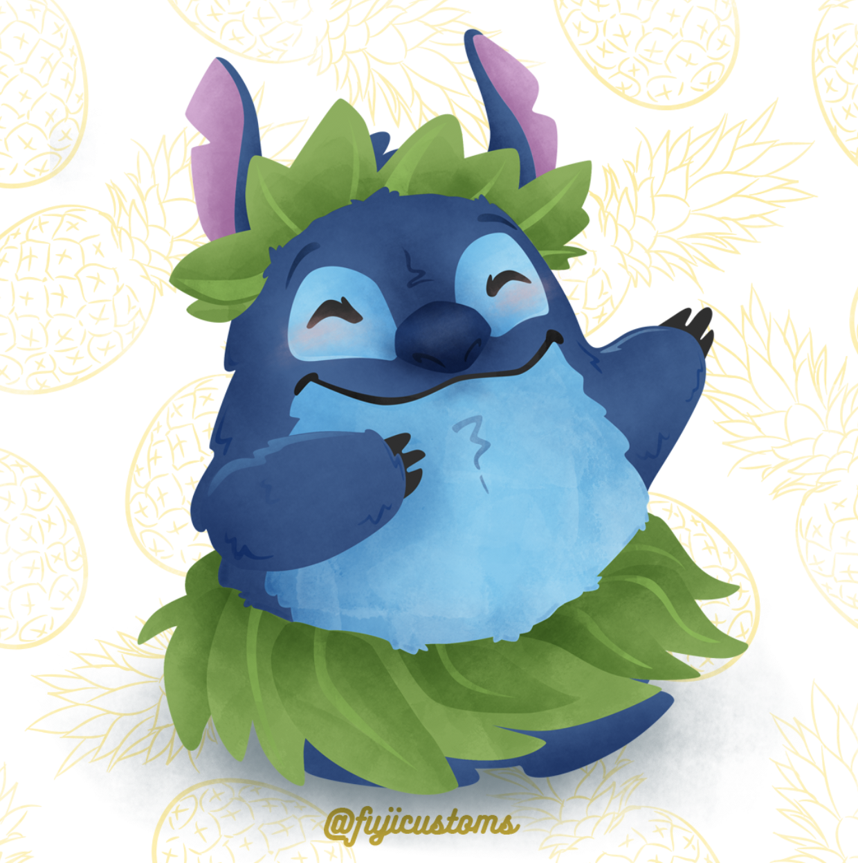 Stitch and Totoro mash up, hula StitchToro! | Scrolller